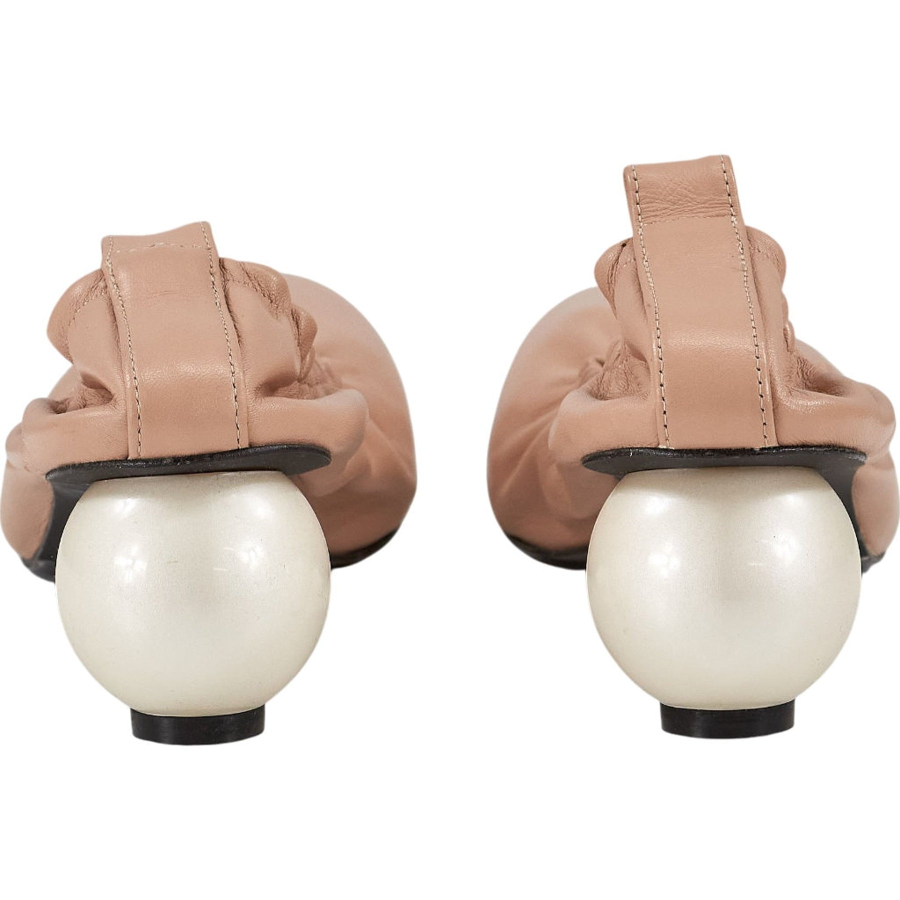 Mother of Pearl Beige Leather Shoes