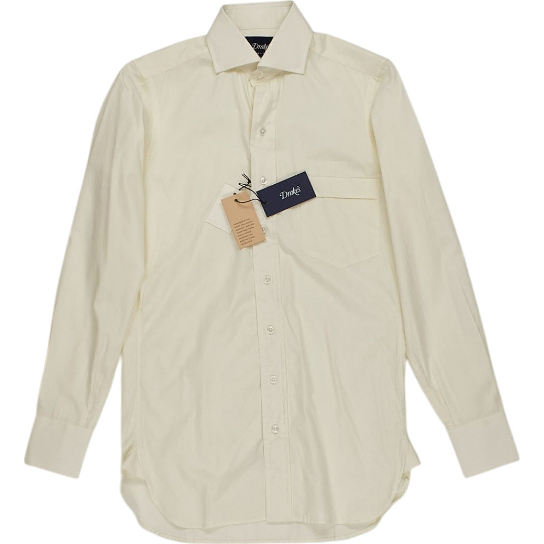 Drake's Cream Long Sleeve Shirt