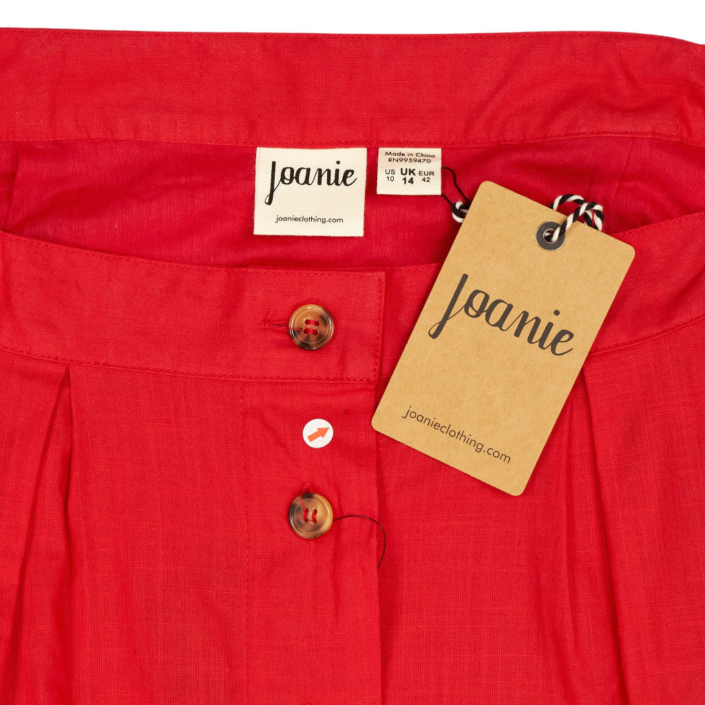 Joanie Red Cotton Haley Skirt