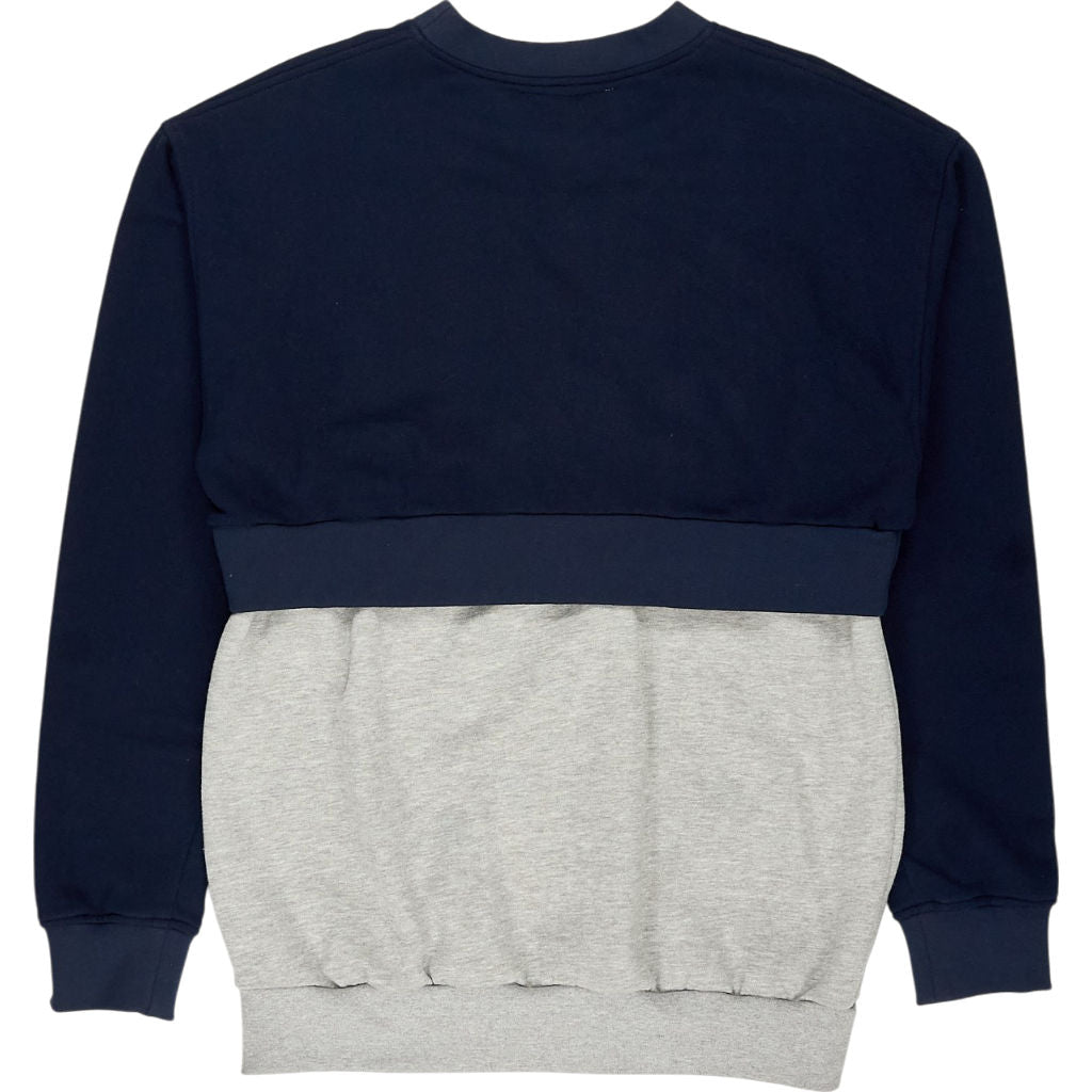 Kidda Christopher Shannon Navy Grey Colour Block Sweatshirt