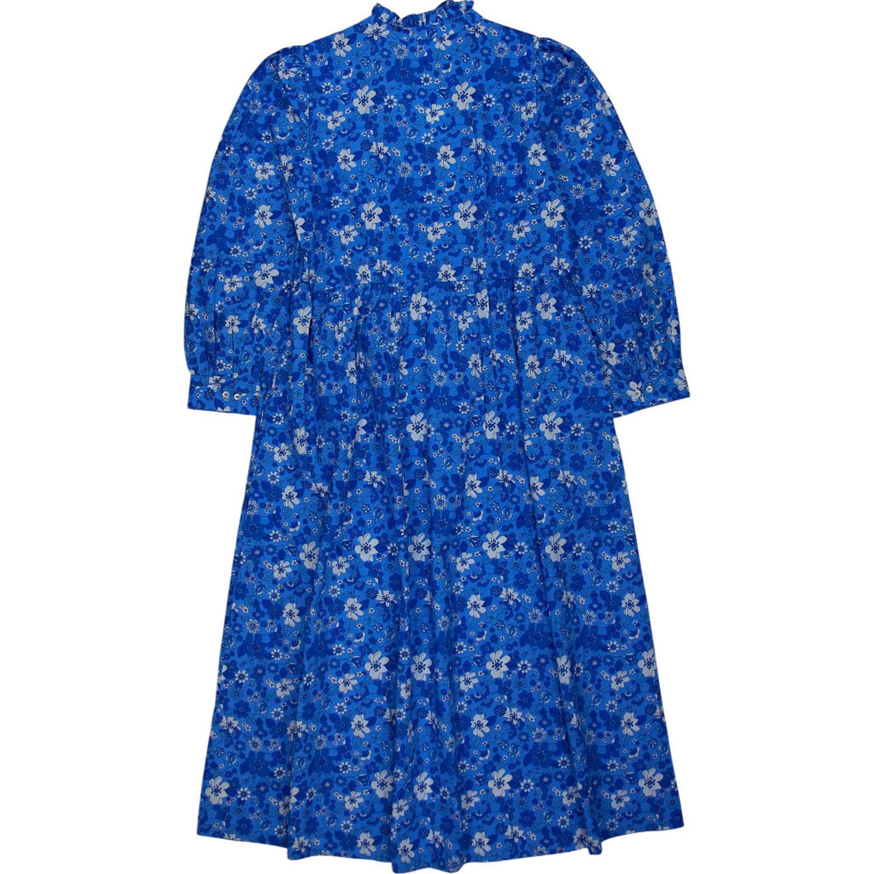 Pink City Prints Blue Floral Cecilie Dress