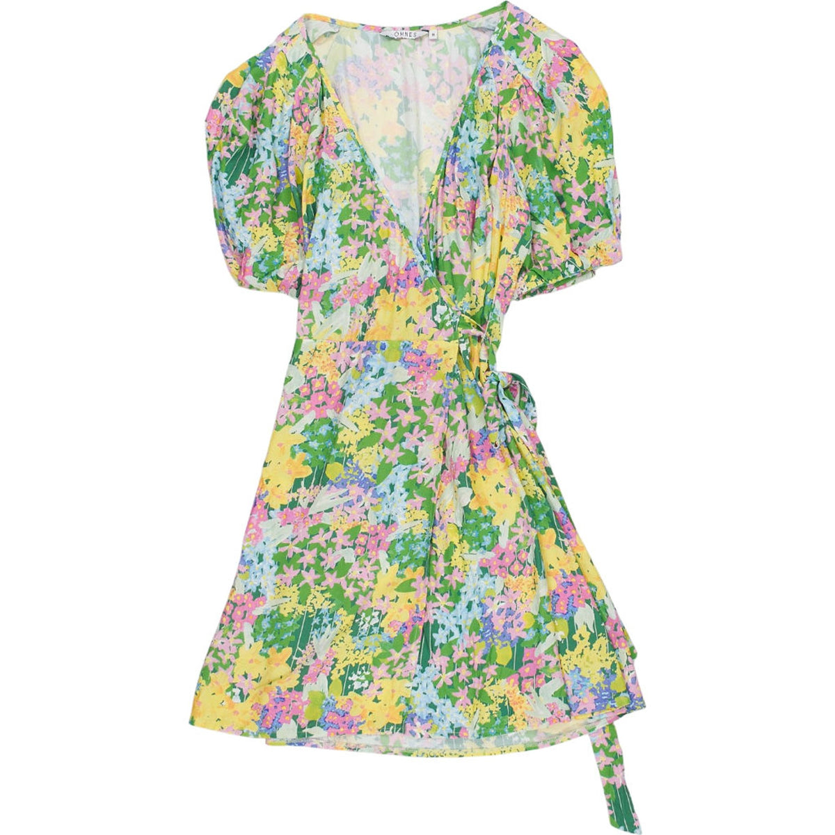 OMNES Multicolour Floral Wrap Dress