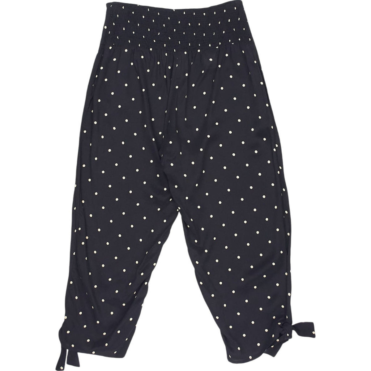 Masai Black Polka Dot Viscose Trousers