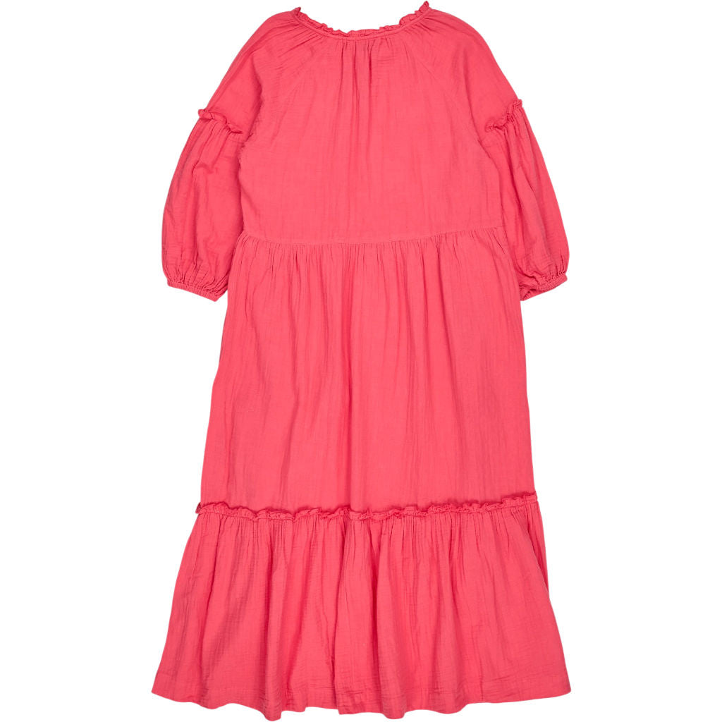 NRBY Pink Cotton Midi Dress