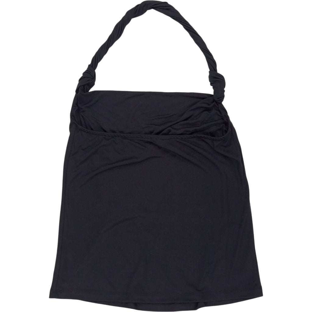 Hush Black Knot Detail Halter Vest