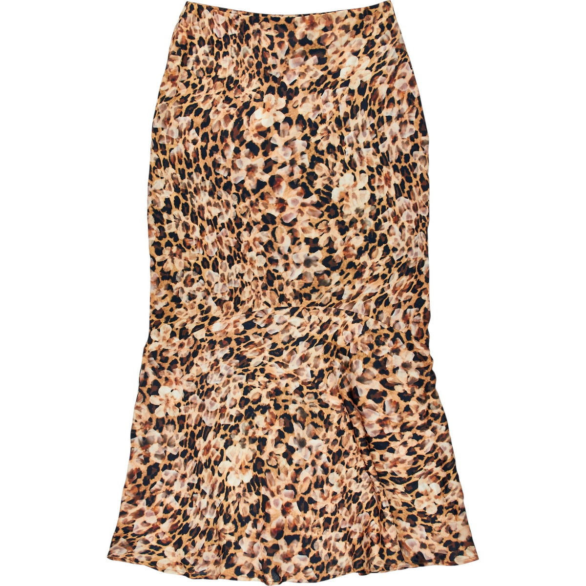 OMNES Cheetah Print Bessie Flare Midi Skirt