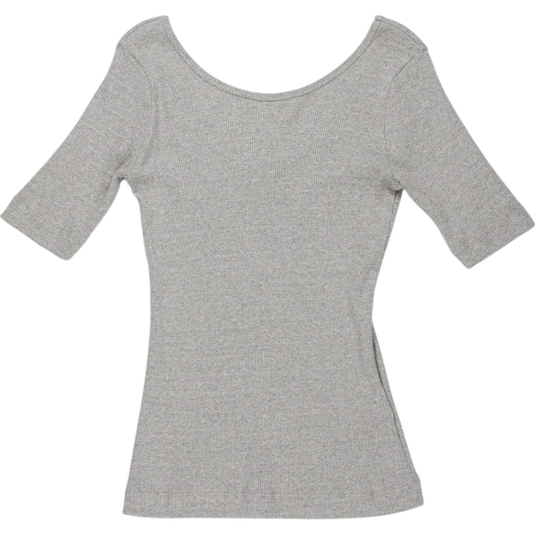 Folk Grey Scoop Back Tee