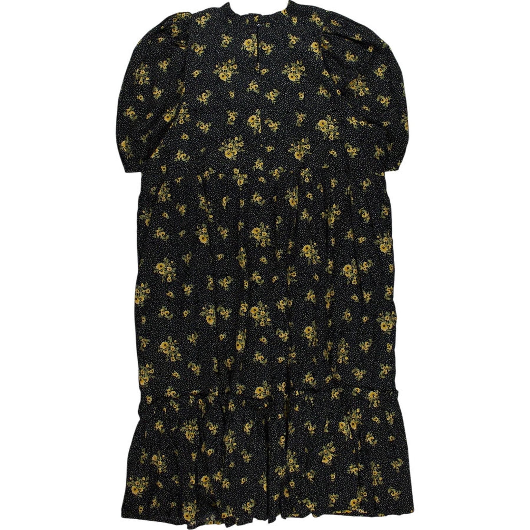 Joanie Black Floral Midi Dress UK