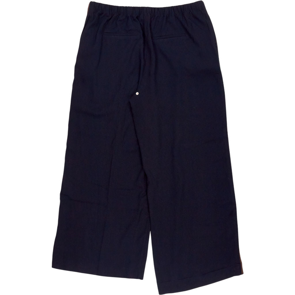 Hush Navy Wide Leg Trousers