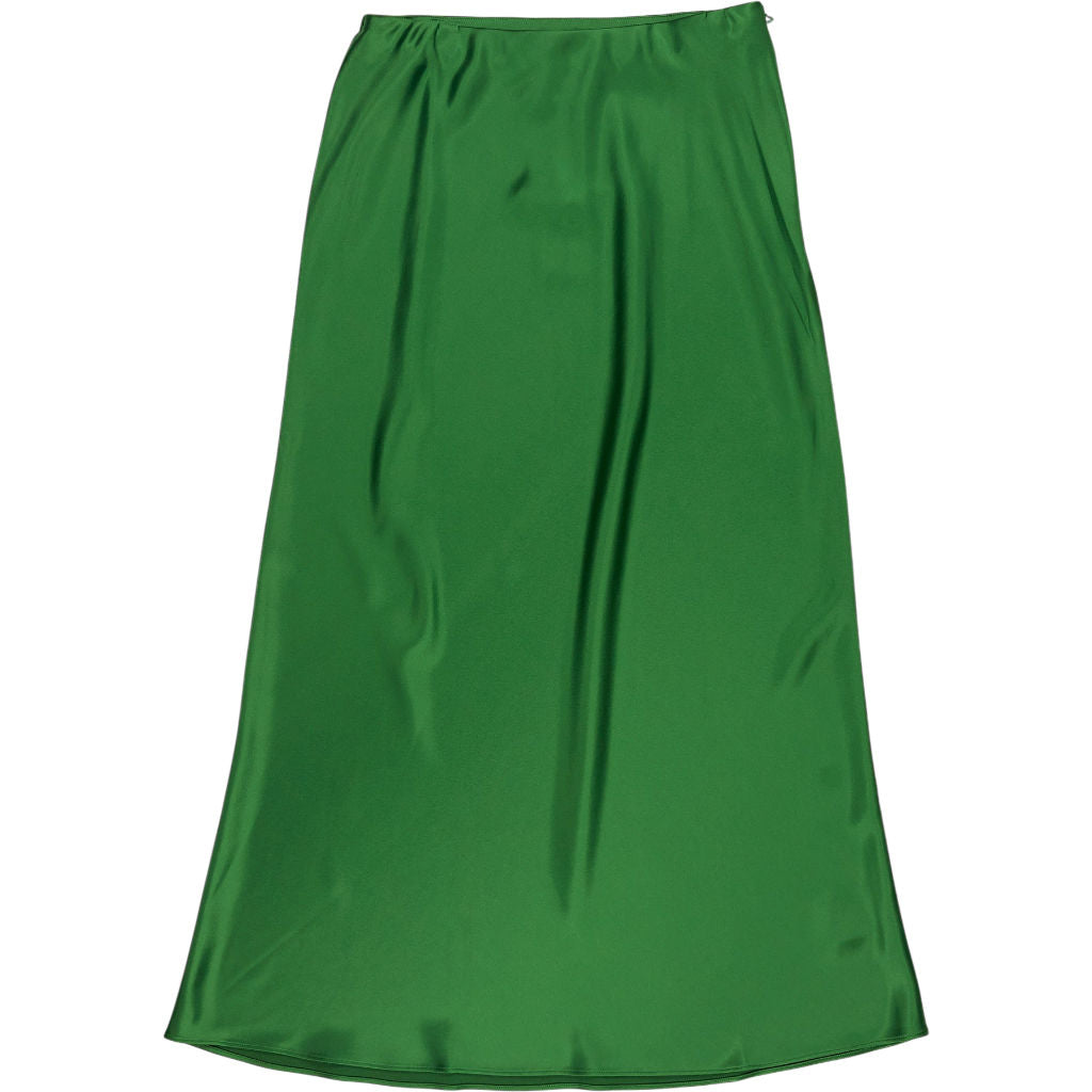 Wyse Clover Green Kendall Satin Skirt