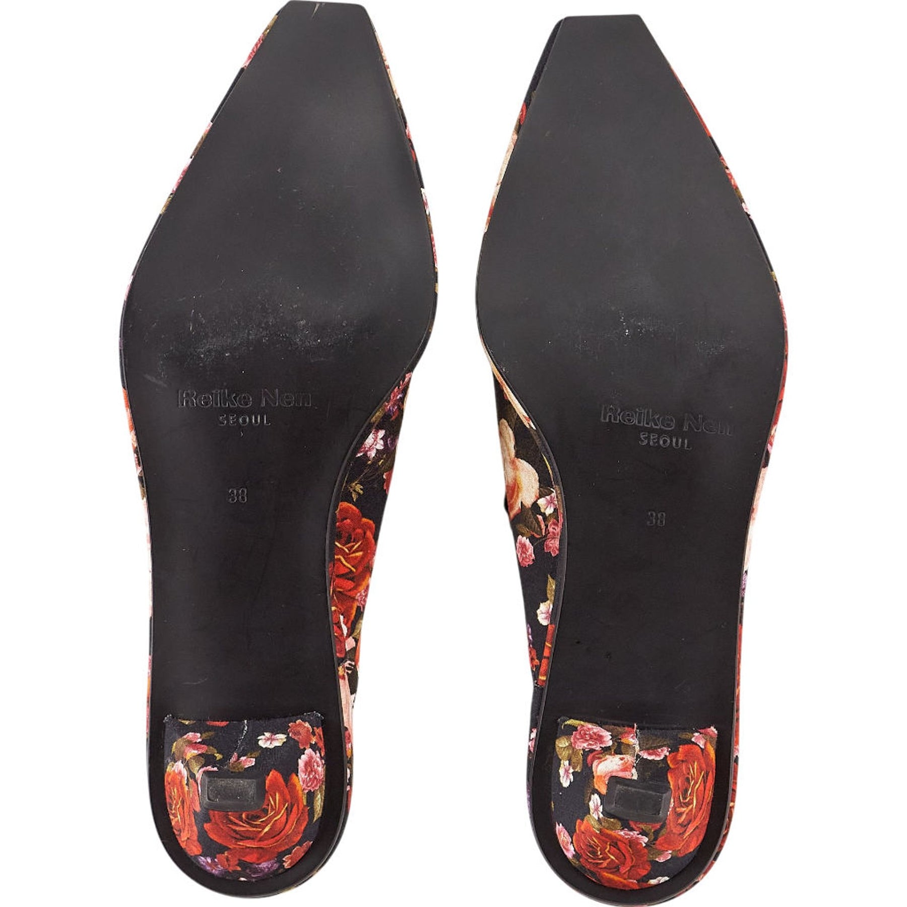 Mother of Pearl Reike Nen Floral Mules