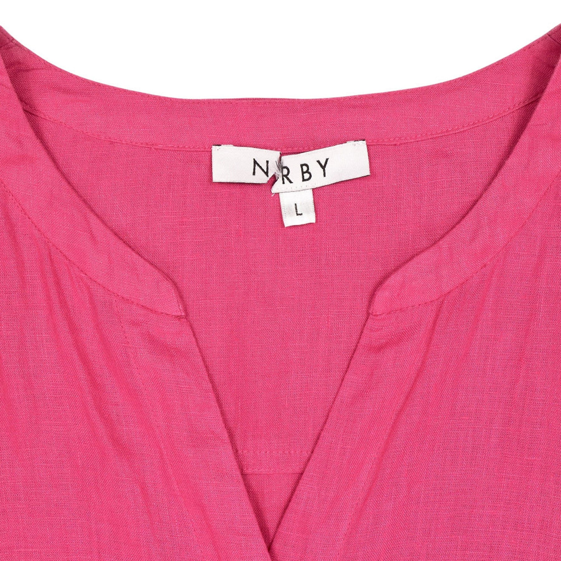 NRBY Pink Linen Jumpsuit