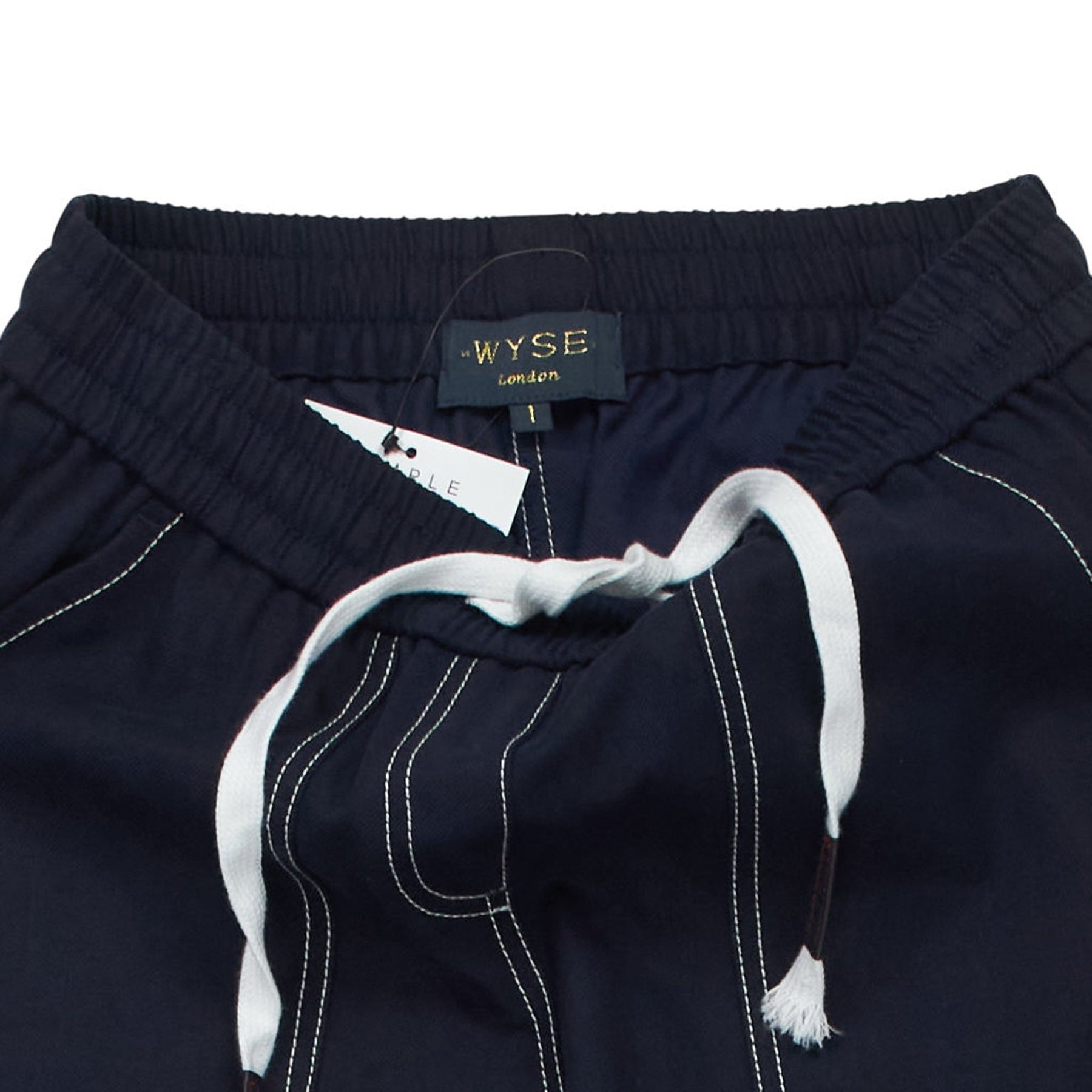WYSE Navy Wide Leg Trousers