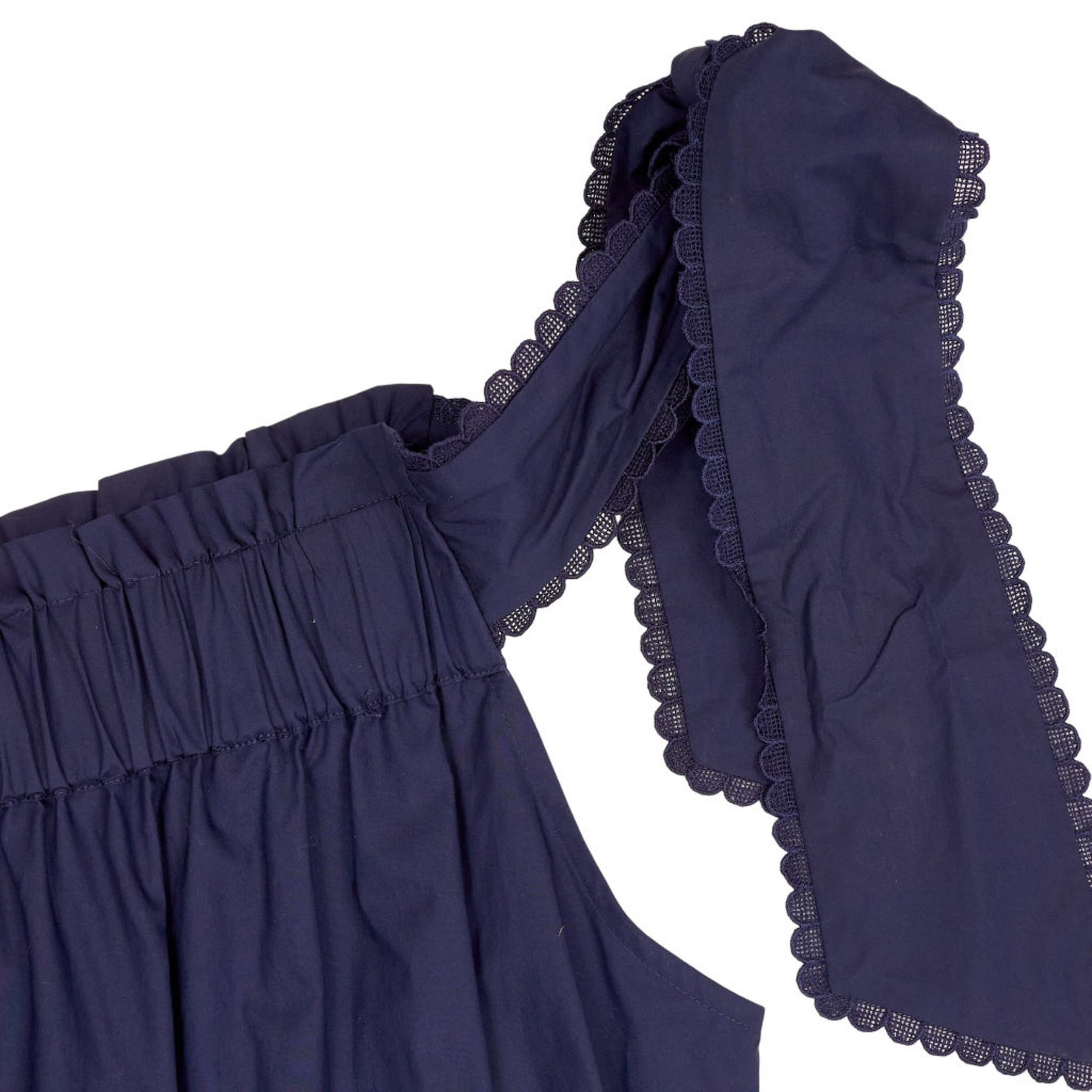 Wyse Blue Thea Dress One-Shoulder 1
