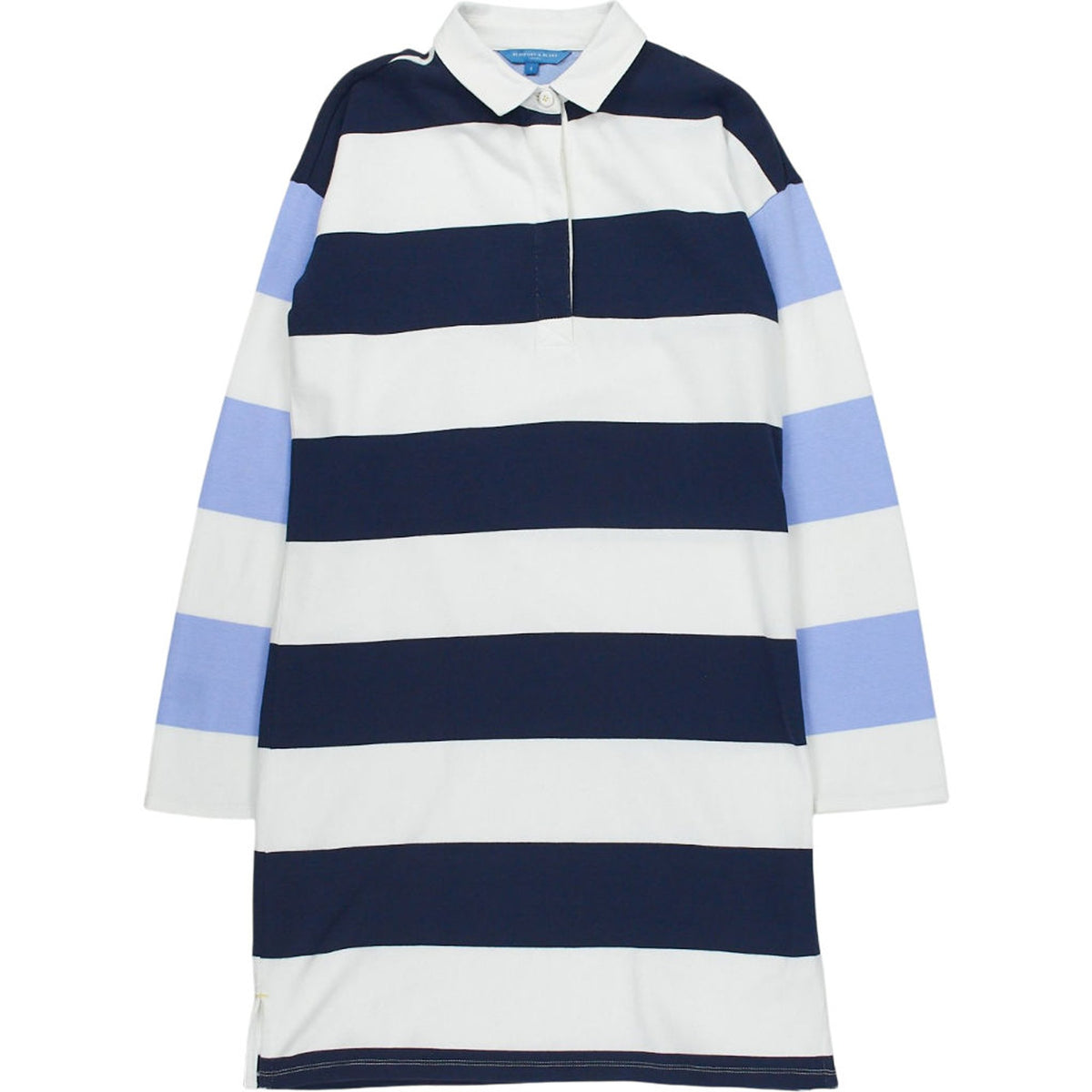 Beaufort Blue White Striped Long Sleeve Dress