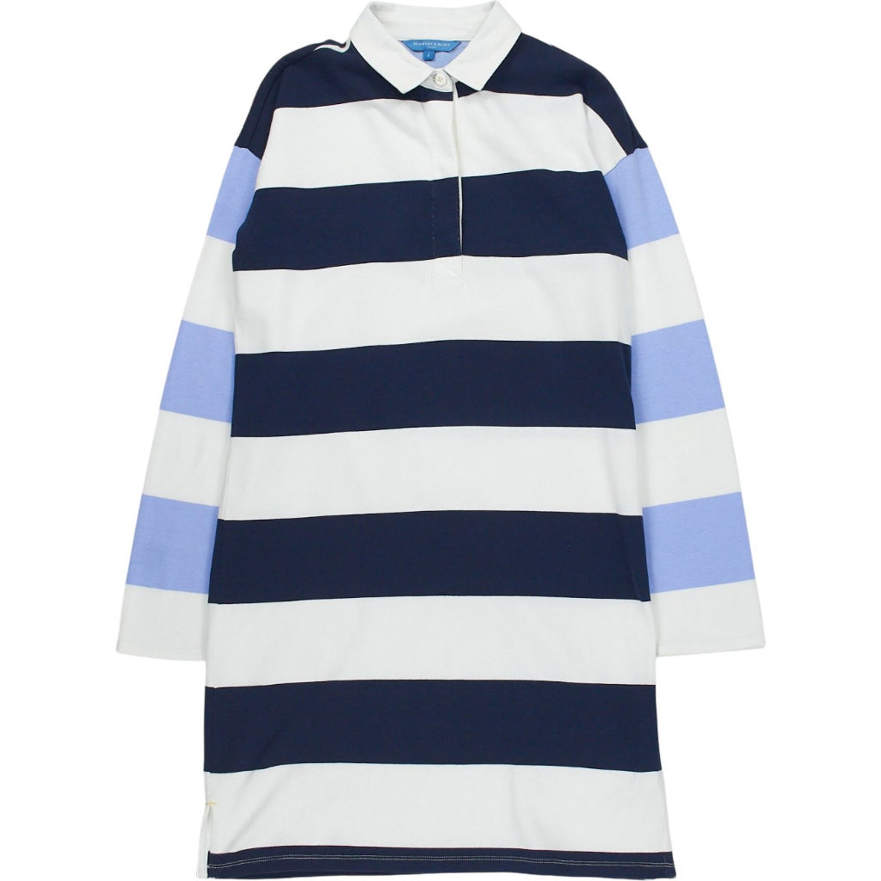 Beaufort Blue White Striped Long Sleeve Dress