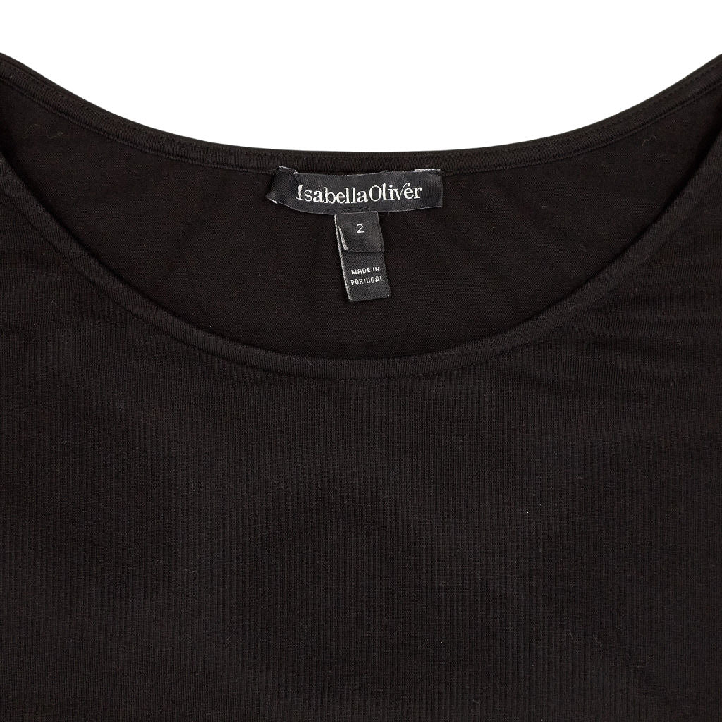 Isabella Oliver Black Asymmetric Top