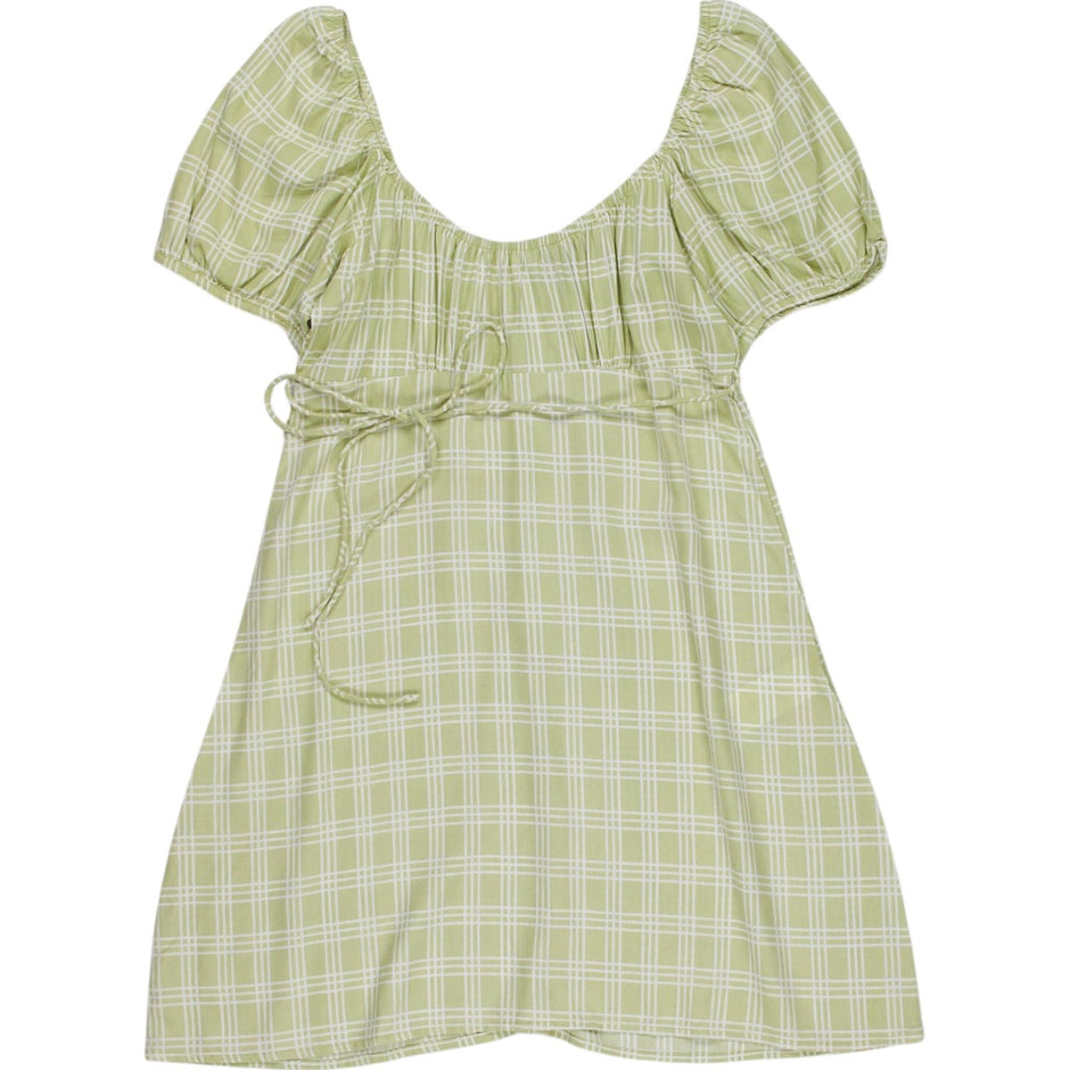 Motel Sage Check Sasi Dress