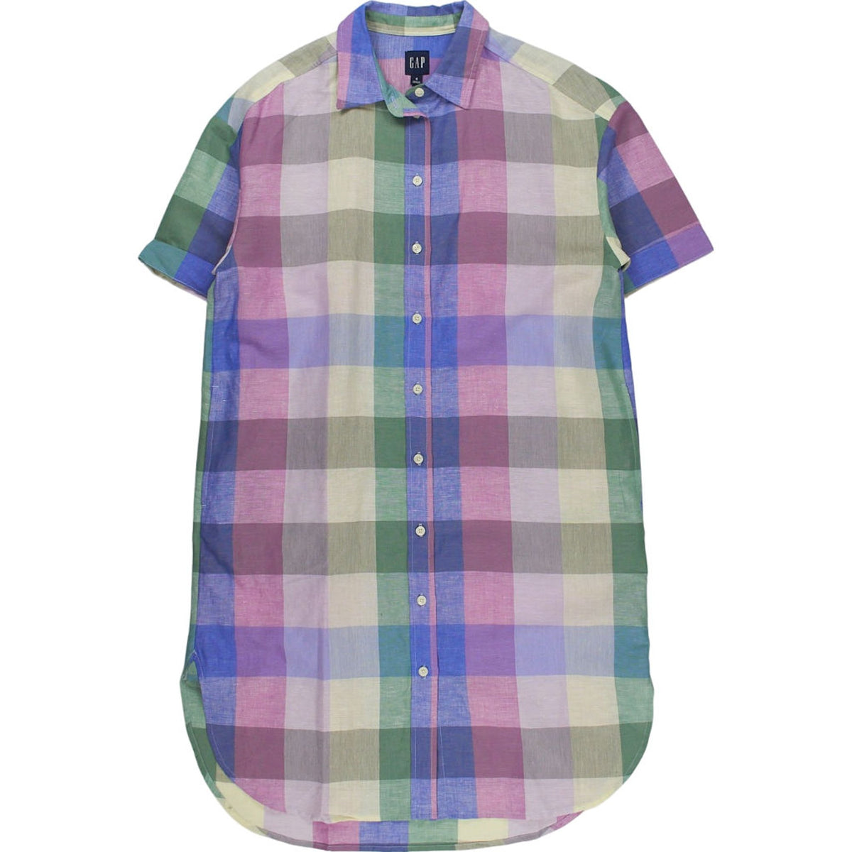 GAP Multicoloured Short Sleeve Shirt Dress