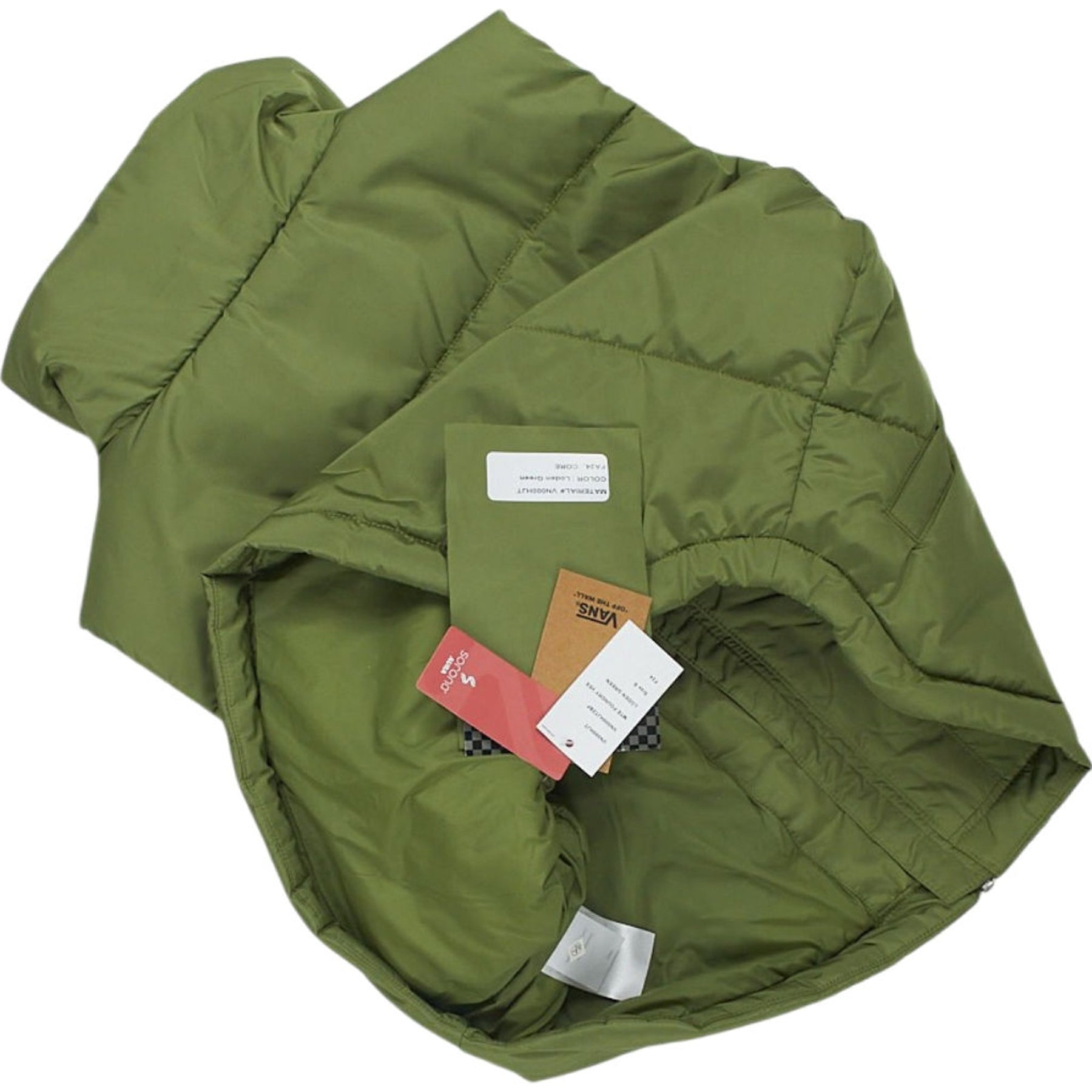 Vans Green Puffer Vest