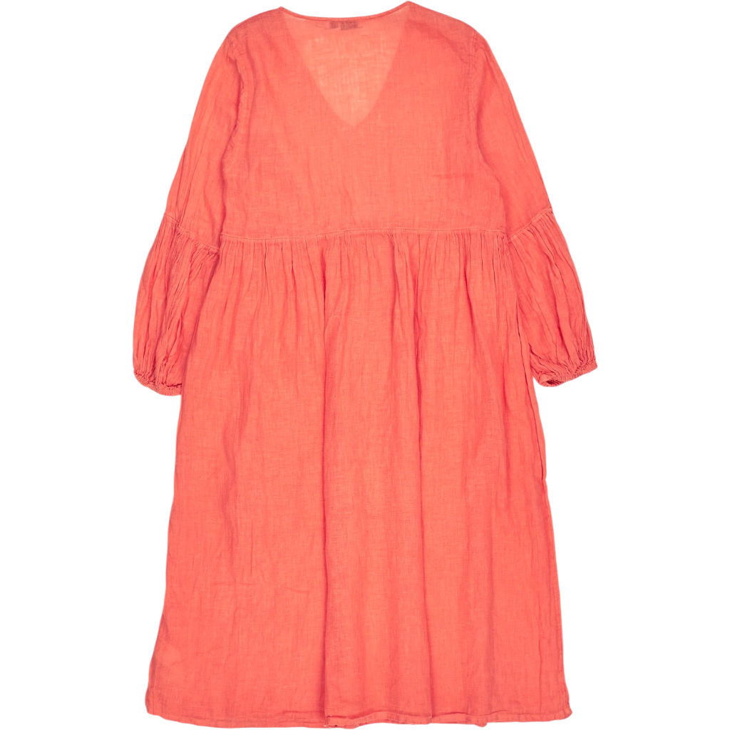 NRBY Coral Linen Dress