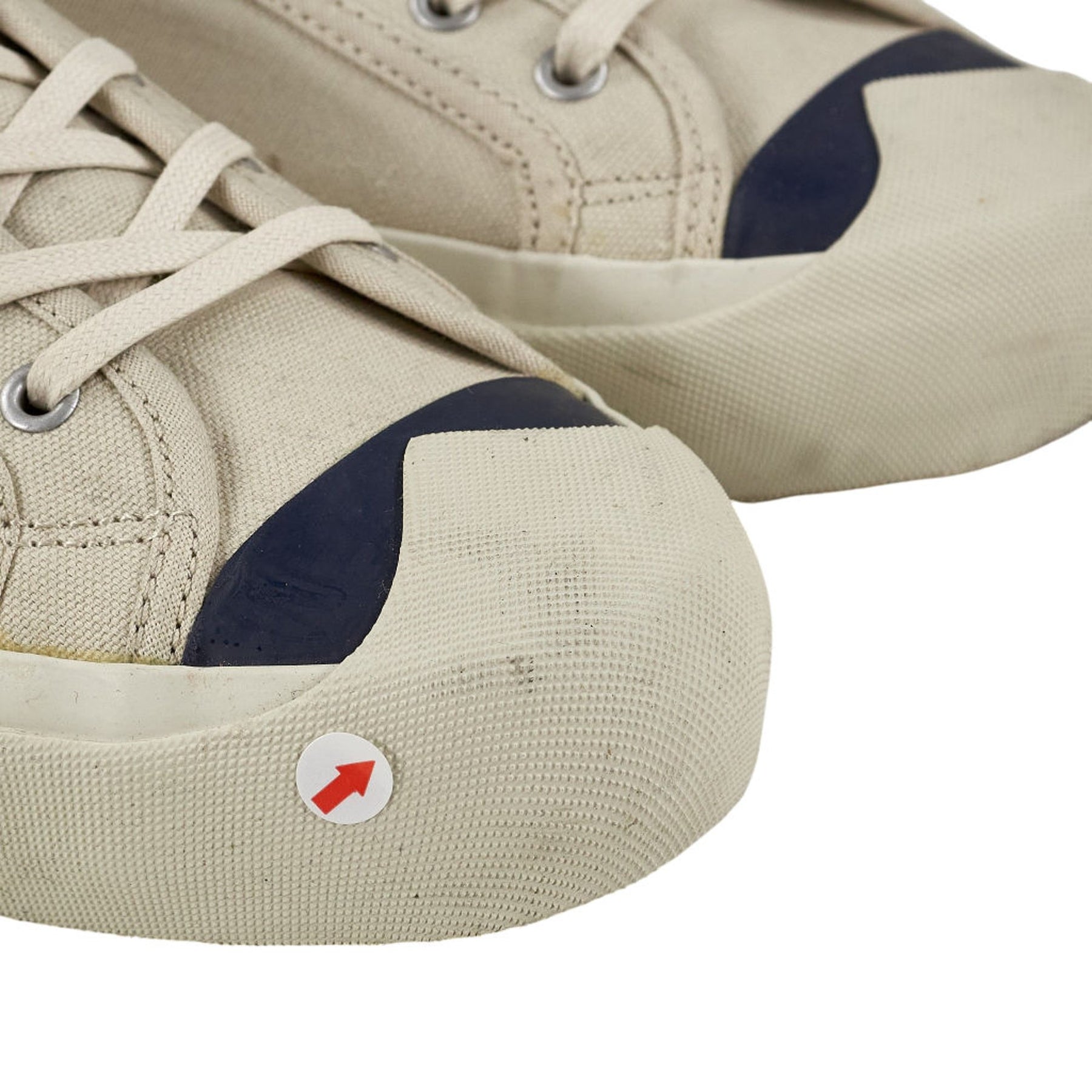 YMC Beige Canvas Trainers