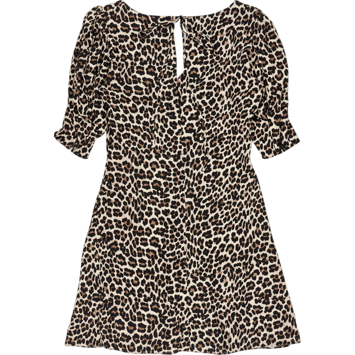 OMNES Brown Leopard Print Mini Dress