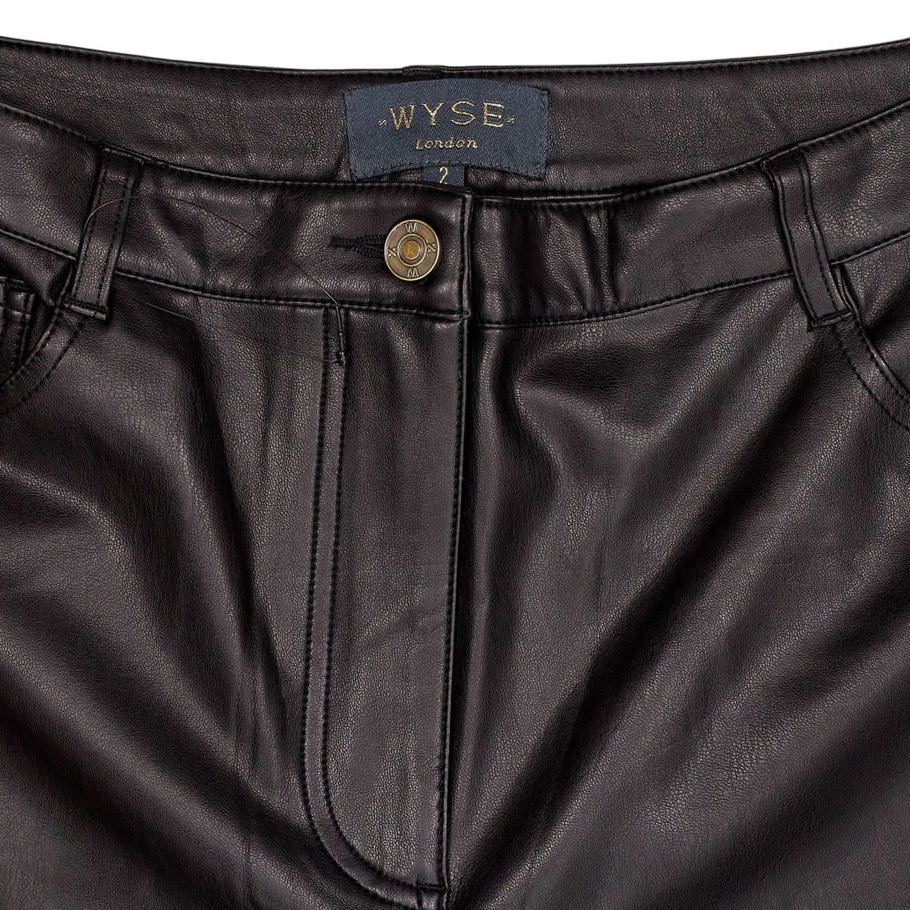Wyse Black Polyurethane Coated Trousers