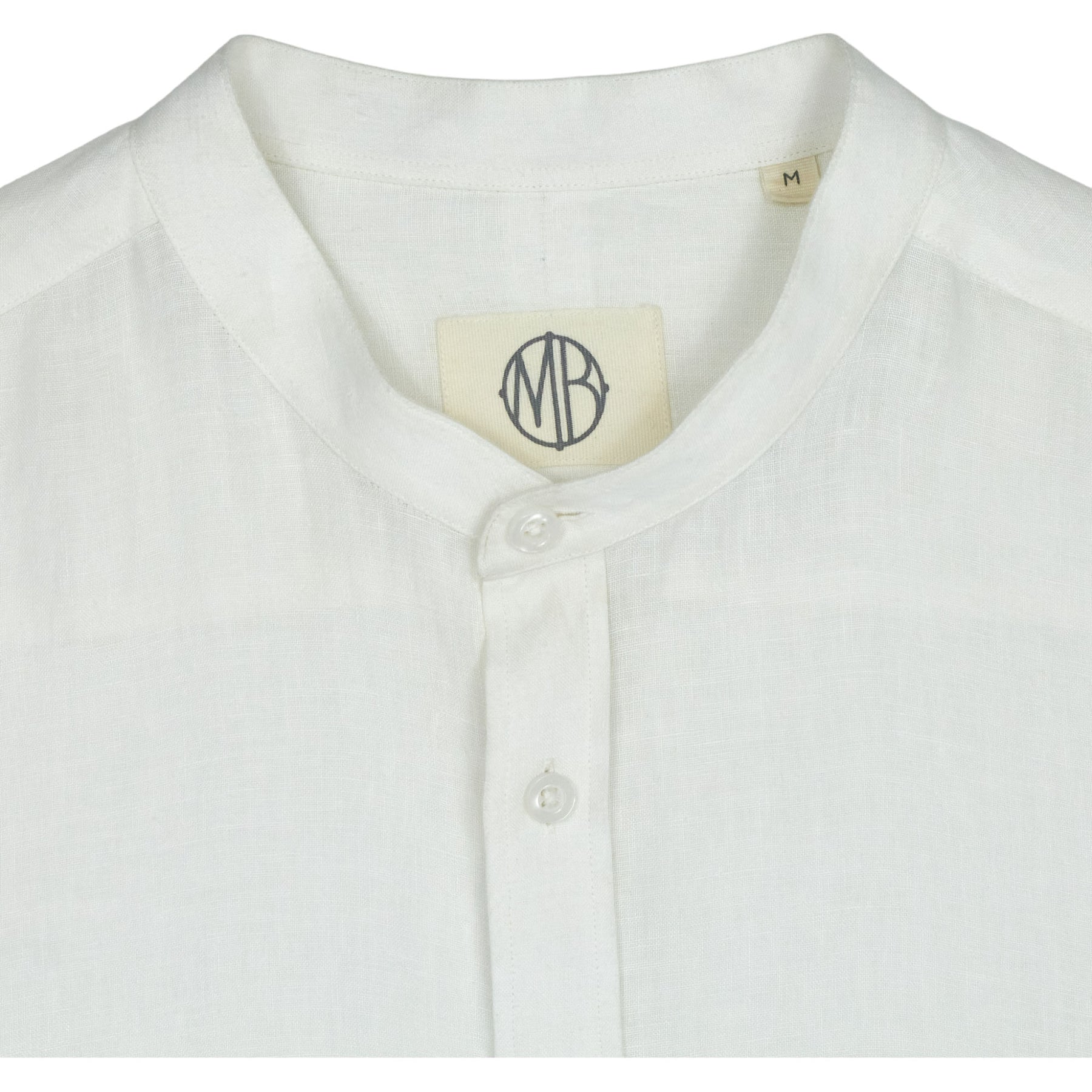 Moss White Linen Long Sleeve Shirt