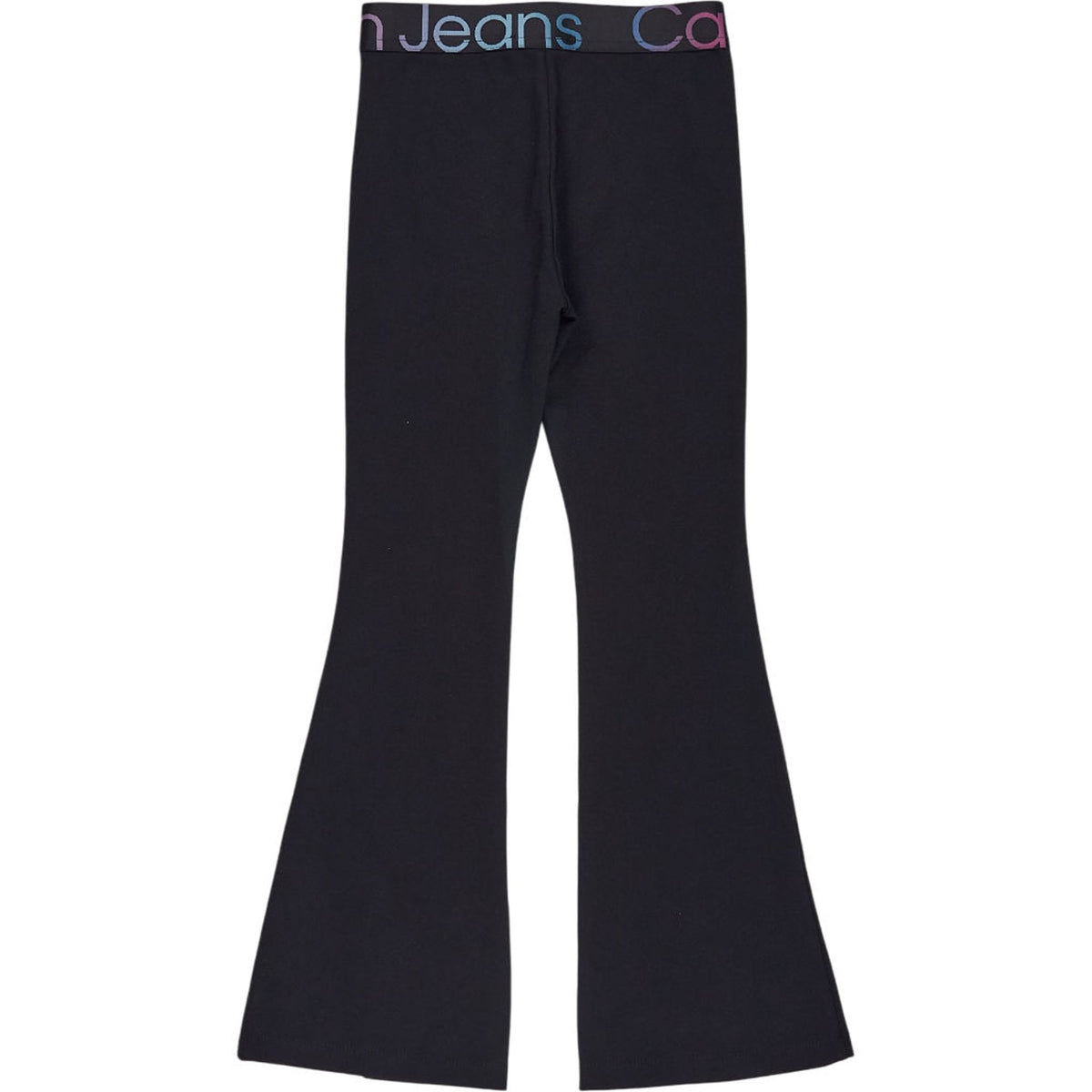 Calvin Klein Black Punto Tape Flare Pants