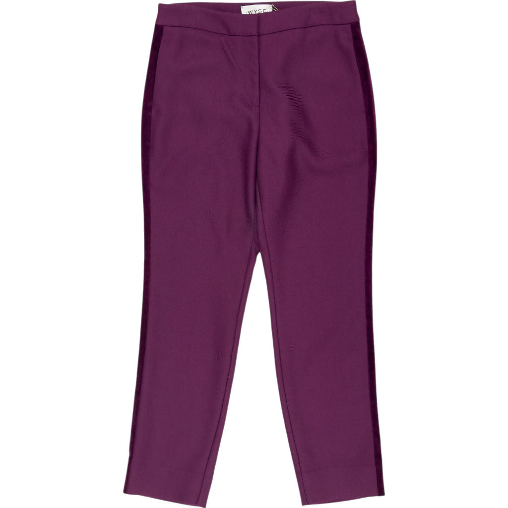 Wyse Purple Wool Trousers