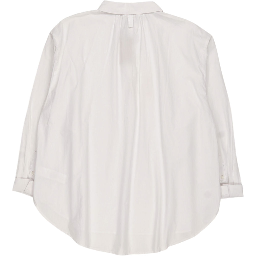Hush White Oversize Cotton Shirt