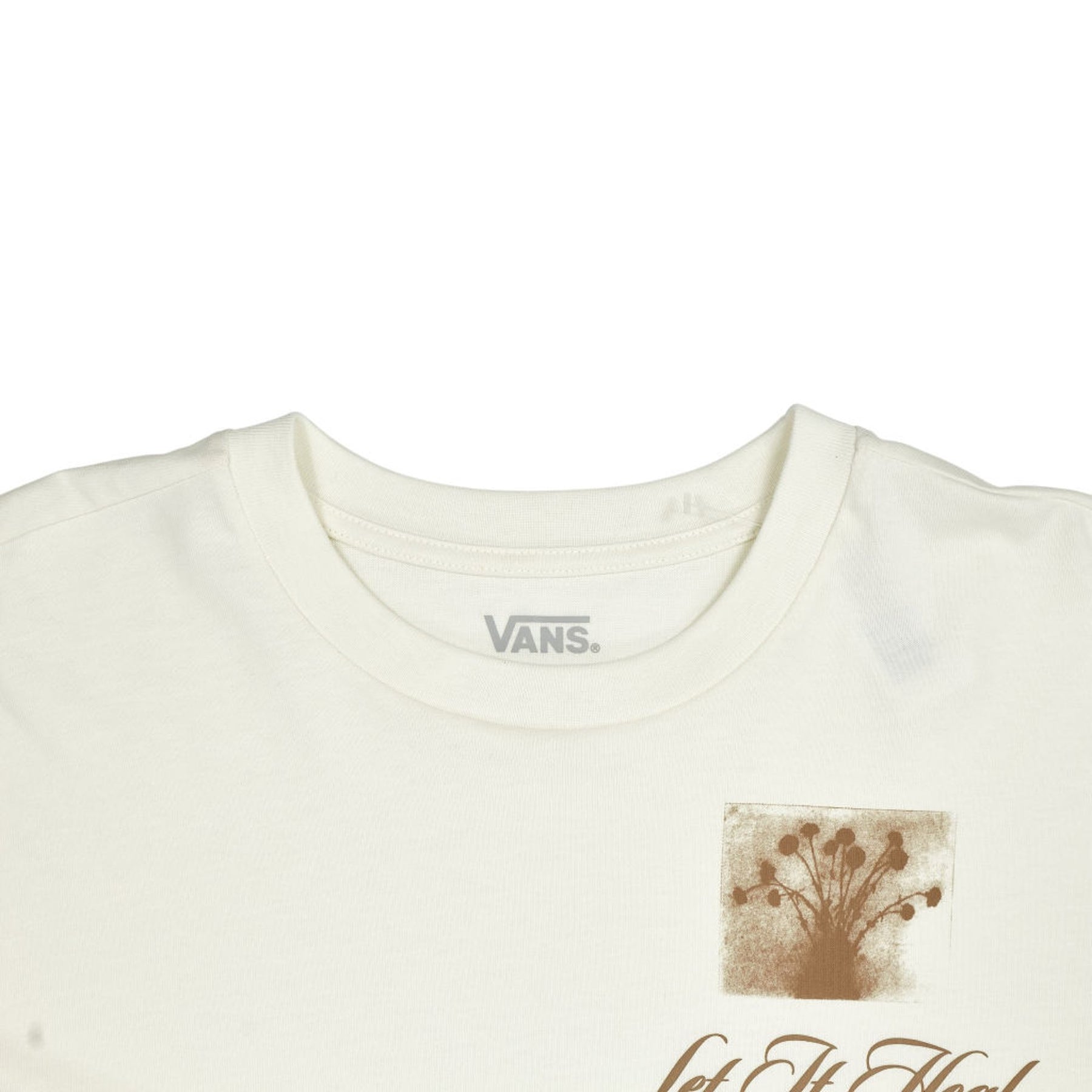 Vans Cream Graphic Crop T-Shirt