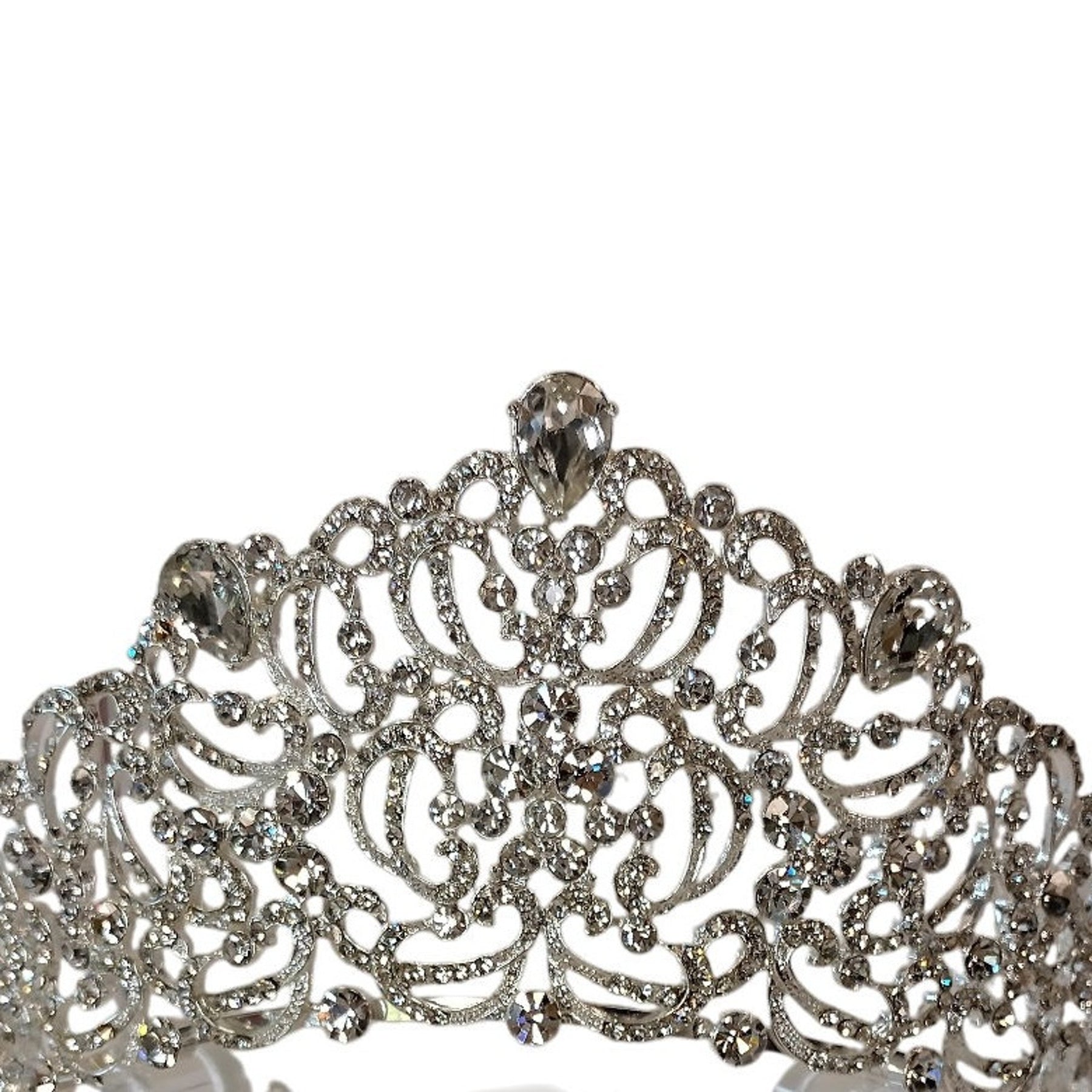 Crystal Tiara Bridal Headpiece One Size
