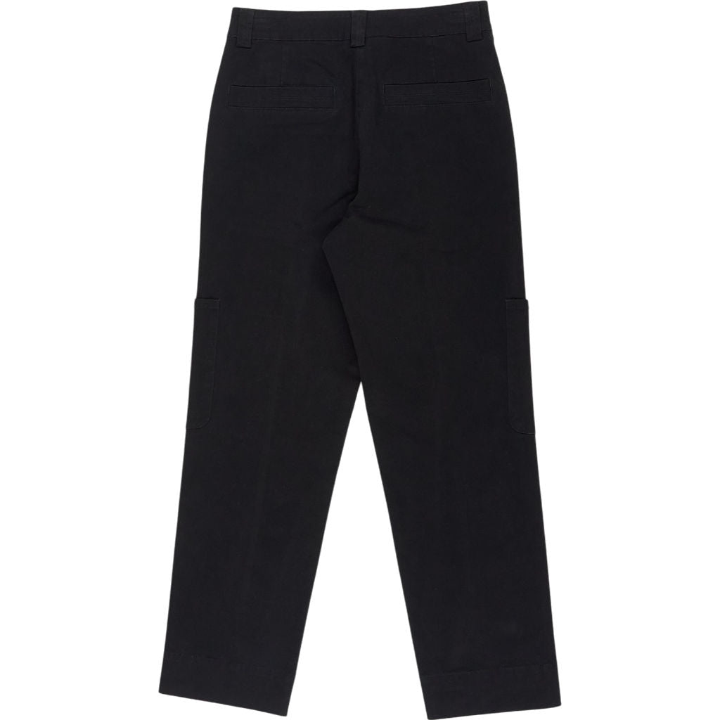 Wyse Black Cargo Trousers