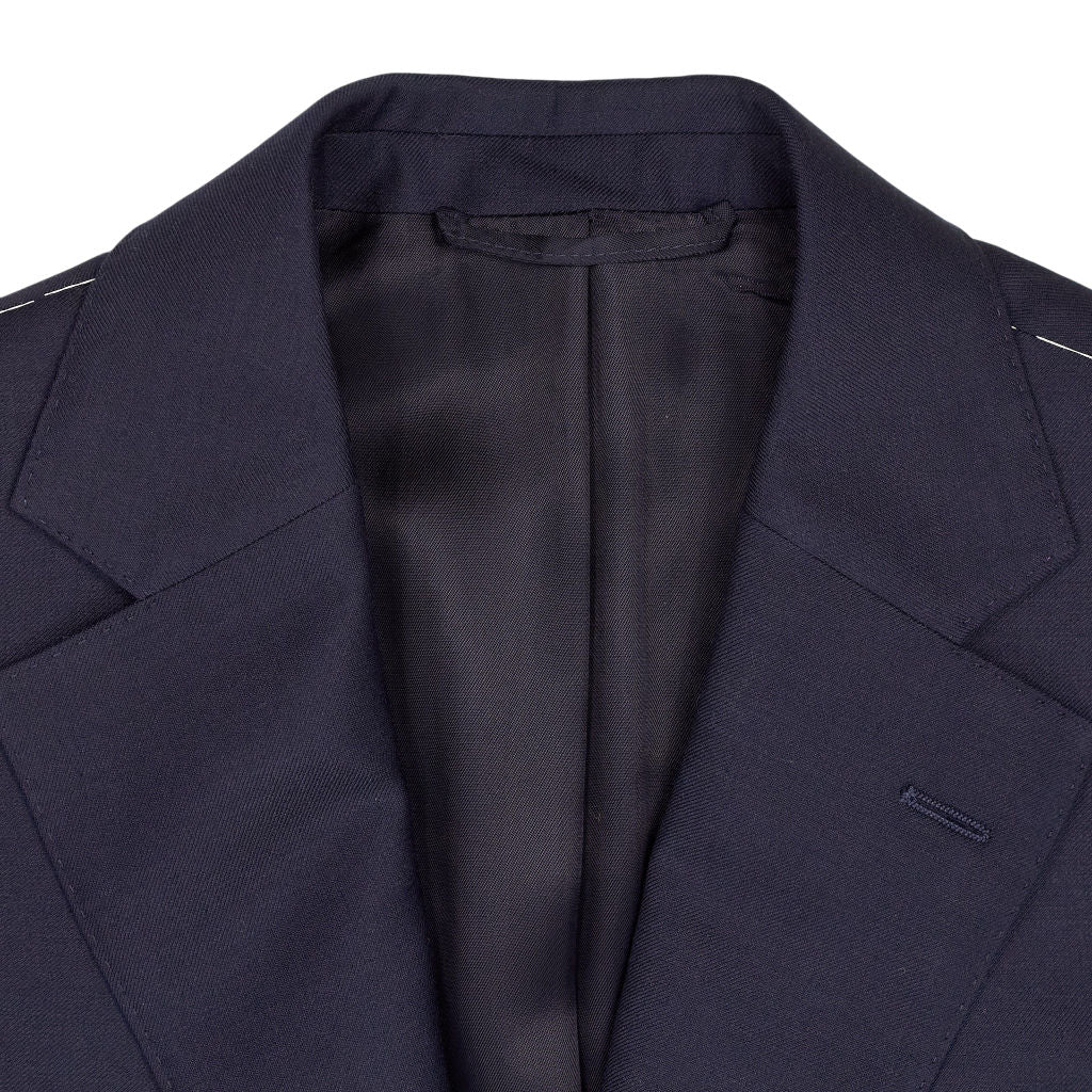 Moss Navy Regular Fit Jacket