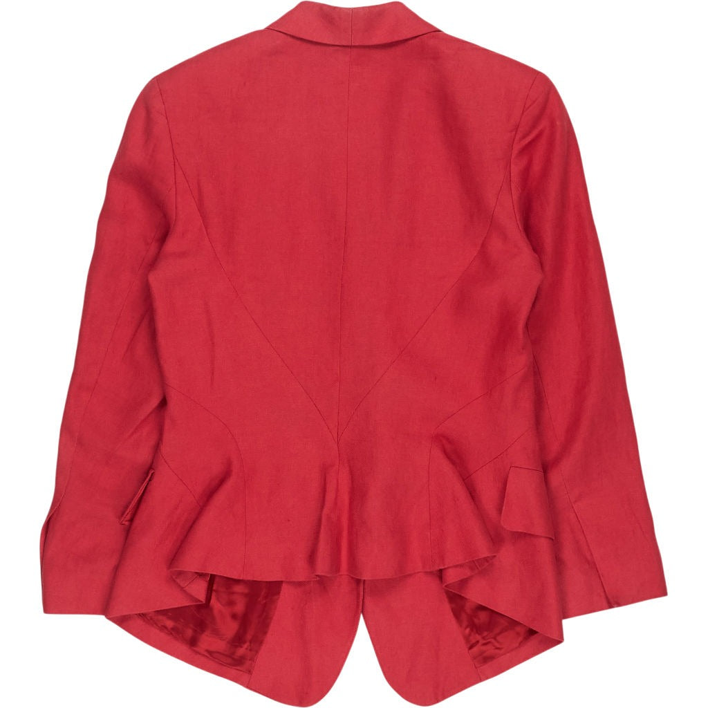 Nicole Farhi Red Linen Blazer