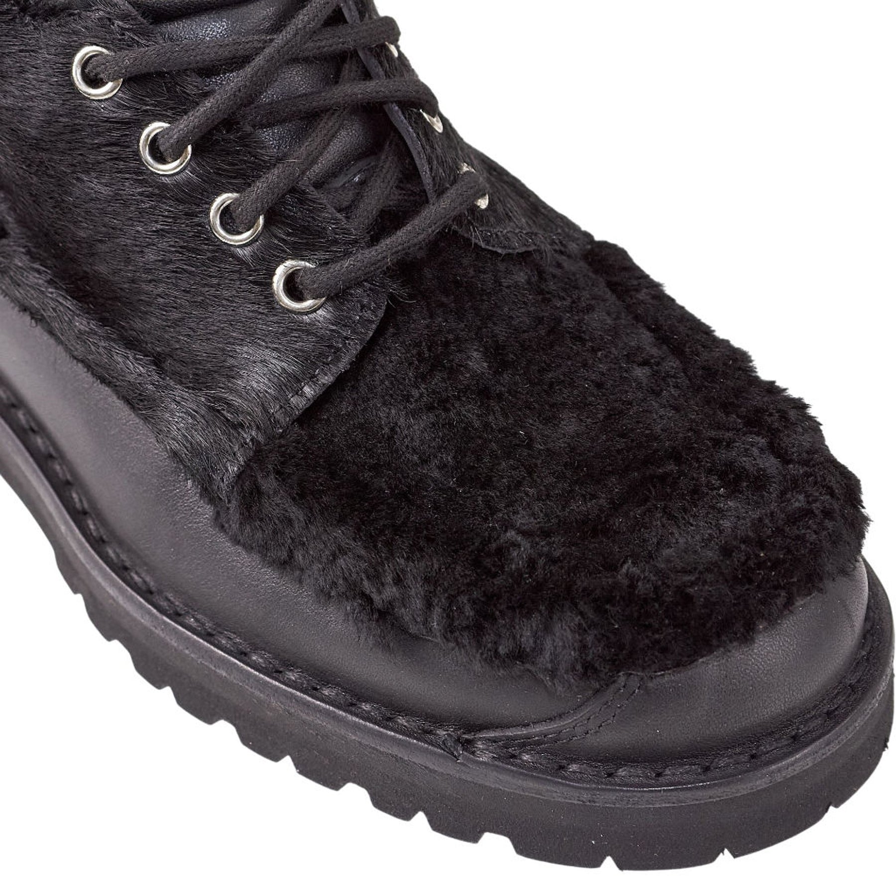Fracap Black Wool Mix Boots