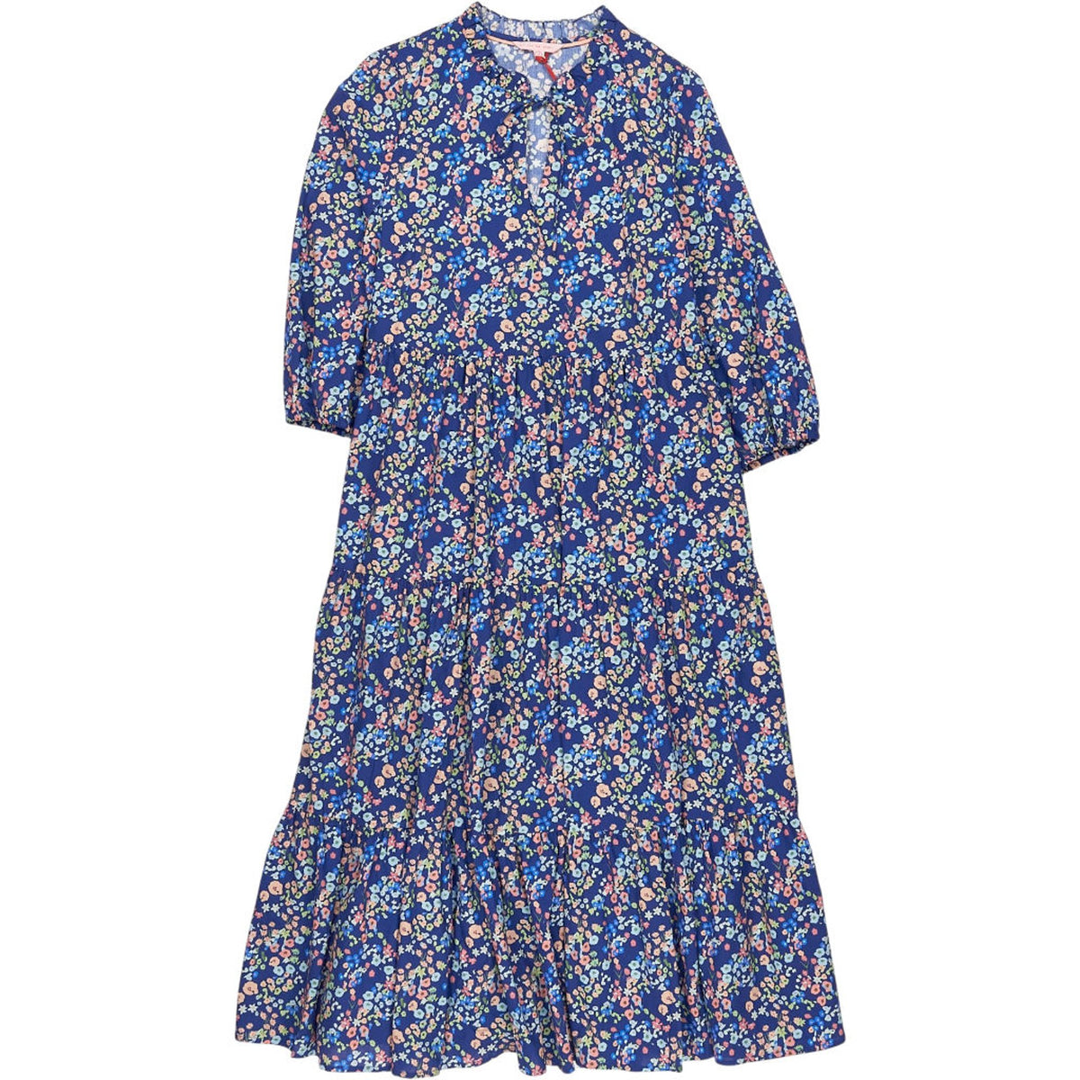 Strong Girls Club Blue Floral Midi Dress