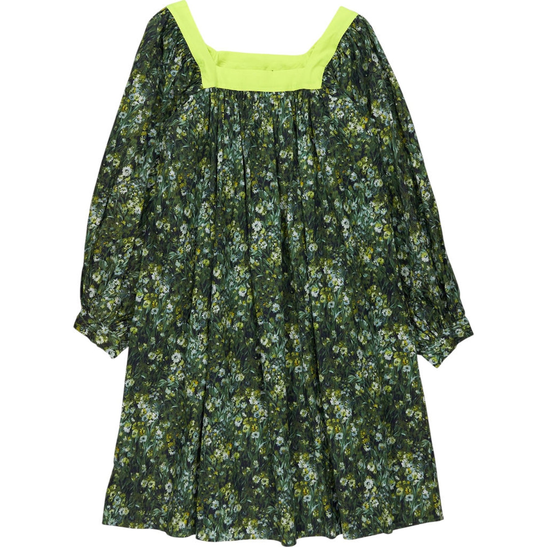 Batsheva X Laura Ashley Green Floral Bembridge Dress