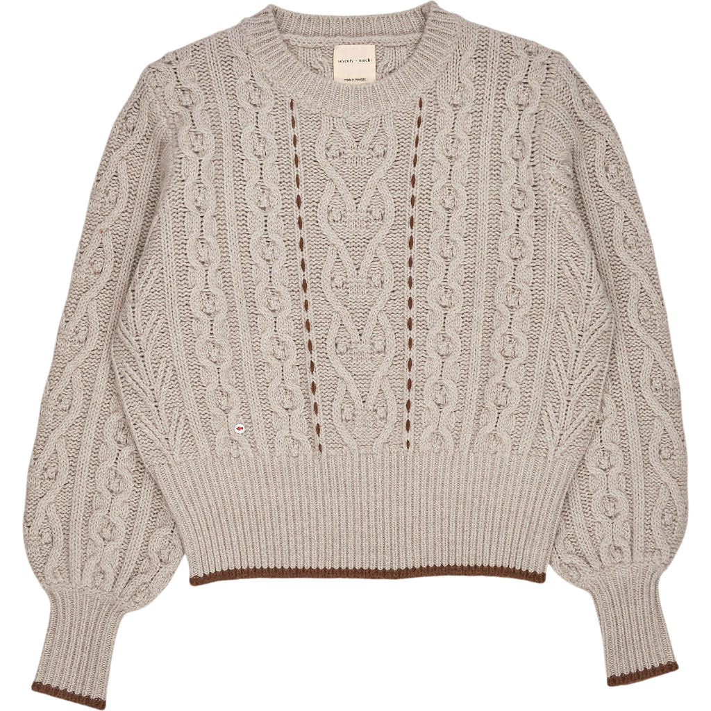 Seventy + Mochi Cream Cable Knit Jumper