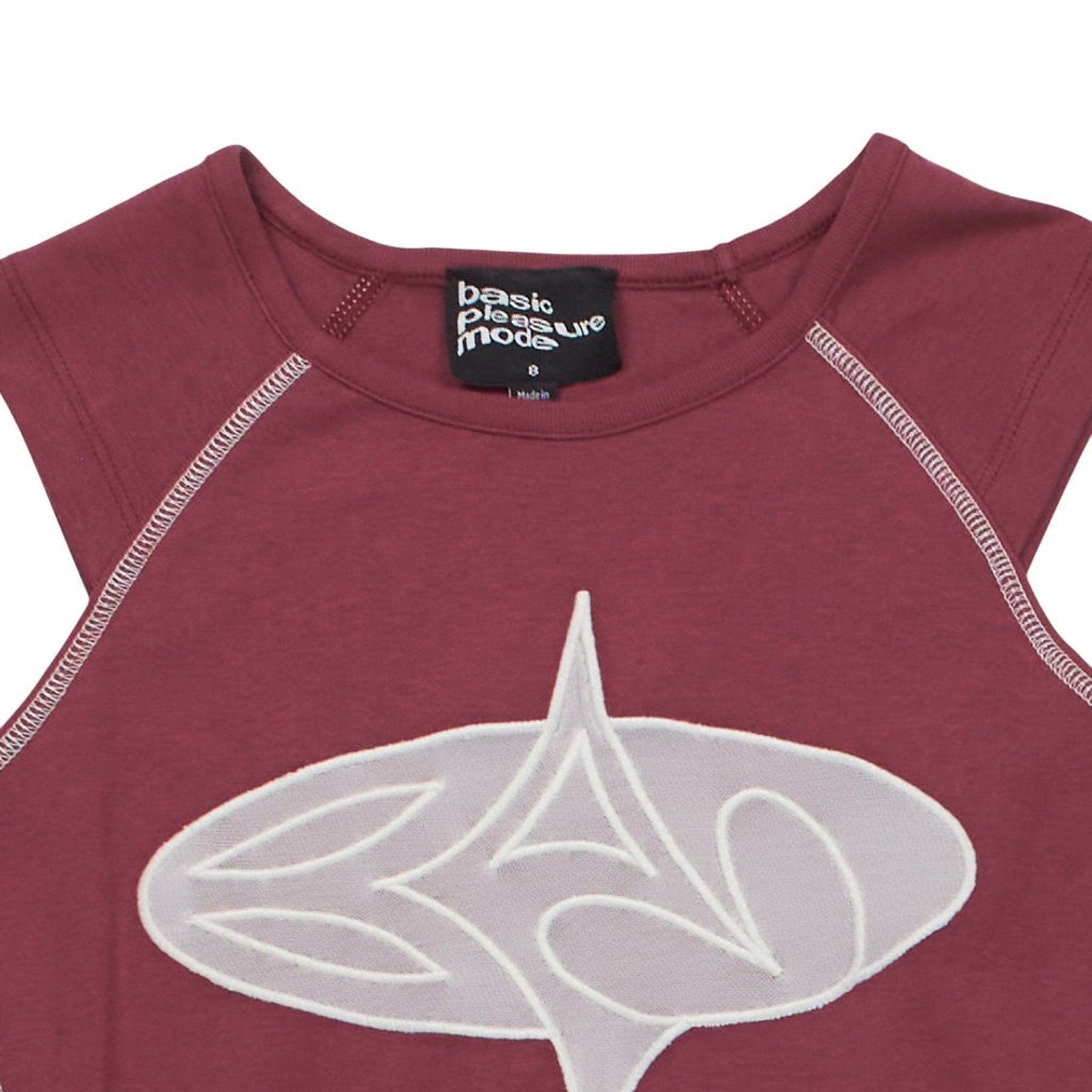 Basic Pleasure Mode Maroon Sleeveless Top