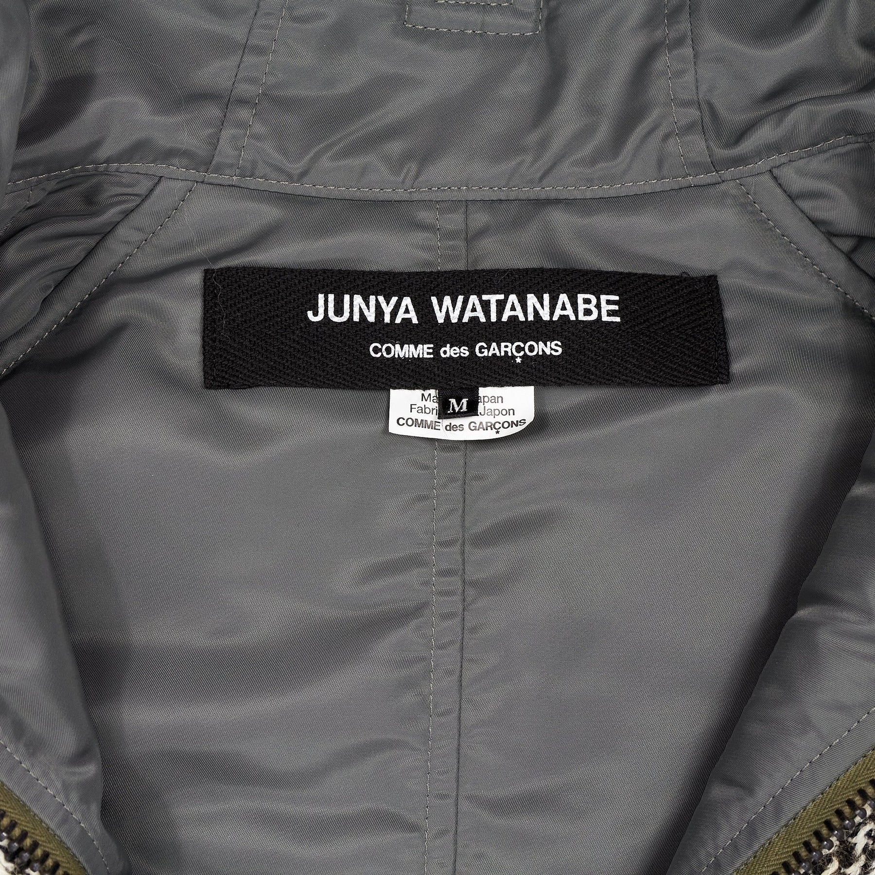 Junya Watanabe Grey Tweed Coat