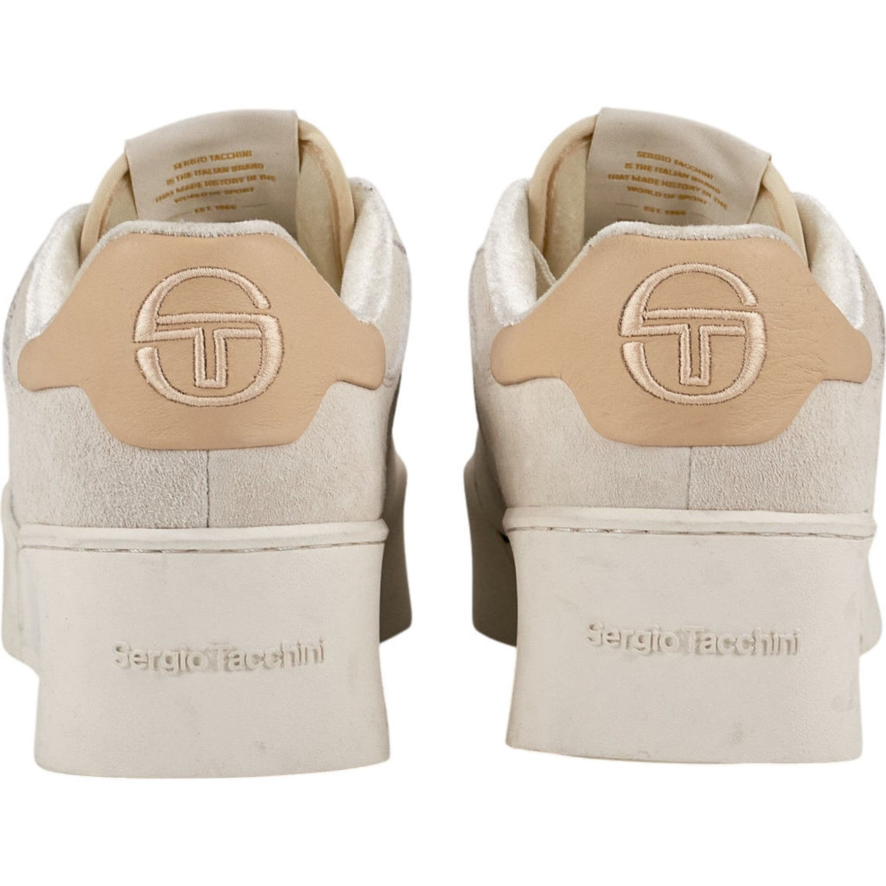 Sergio Tacchini Beige Suede Trainers Not visible but measures as a size 5
