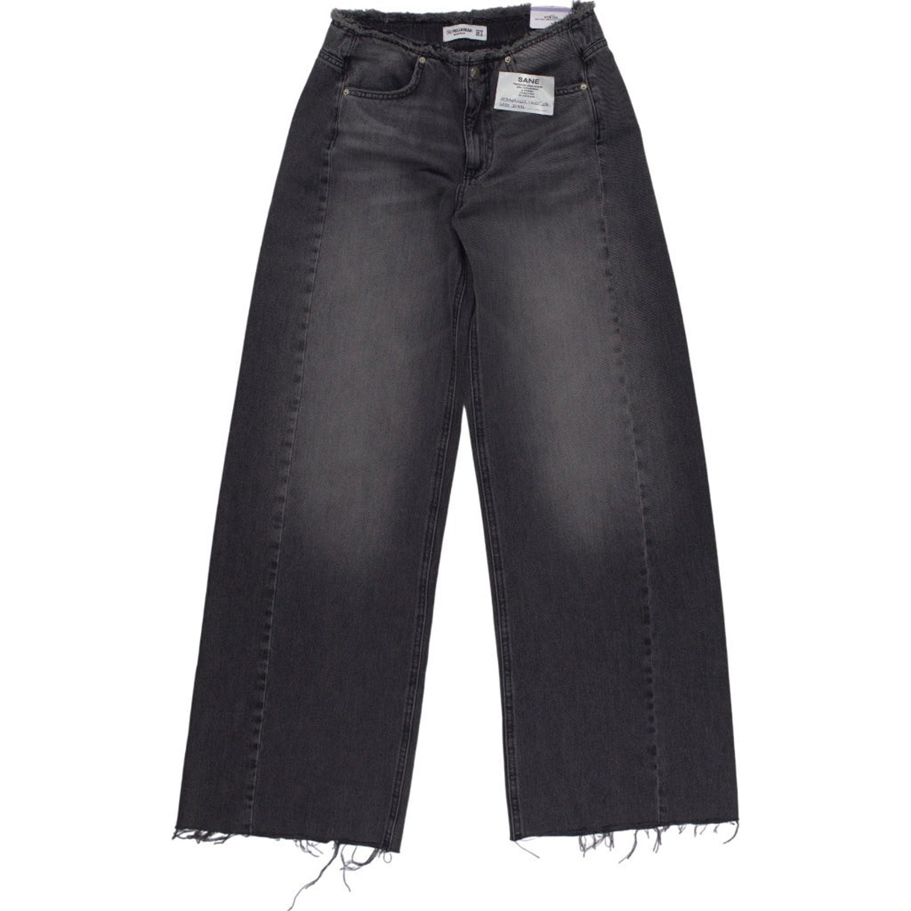 Pull&Bear Grey Wide Leg Jeans