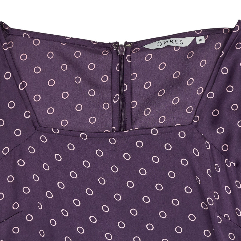 Omnes Purple Polka Dot Jumpsuit