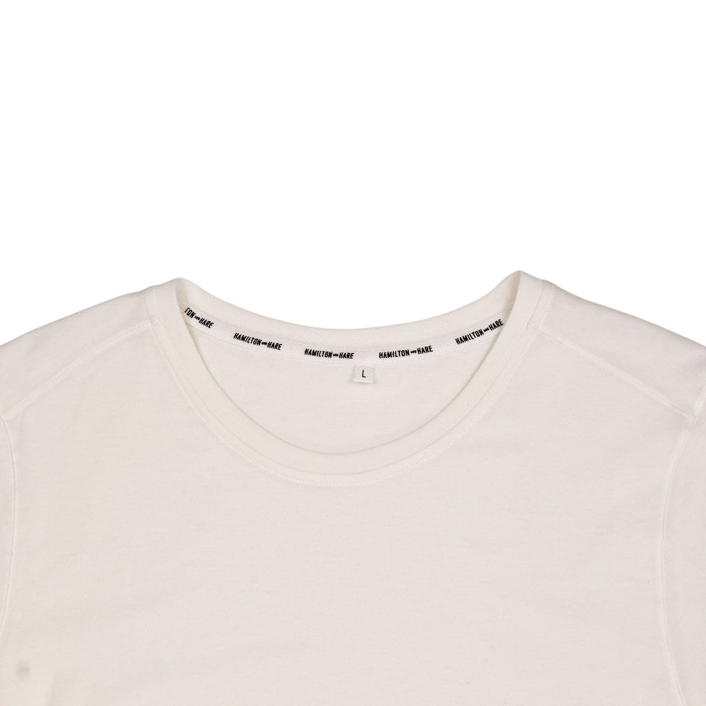 Hamilton + Hare White Cotton T-Shirt