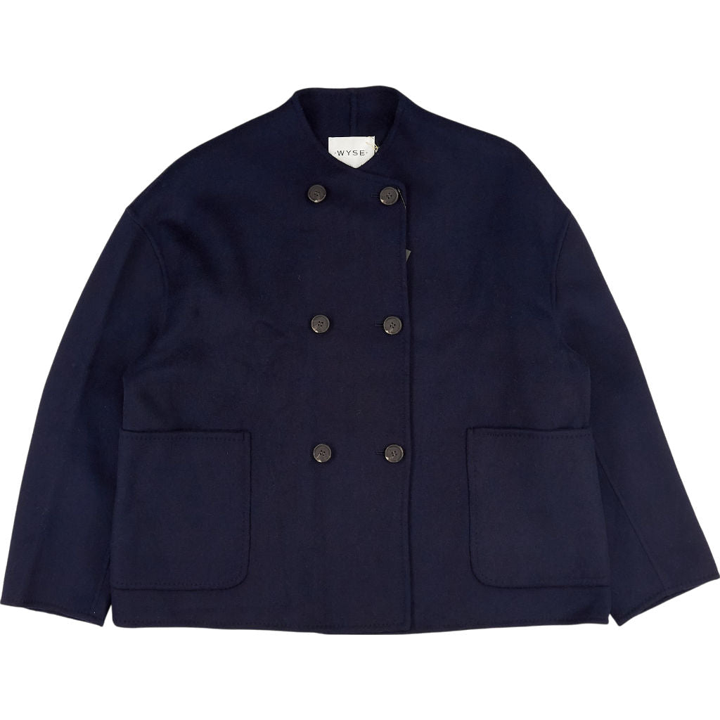 Wyse Navy Caroline Short Jacket