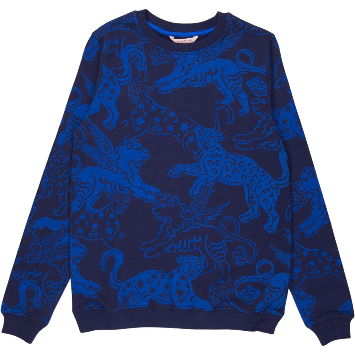 Strong Girls Club Blue Patterned Sweatshirt