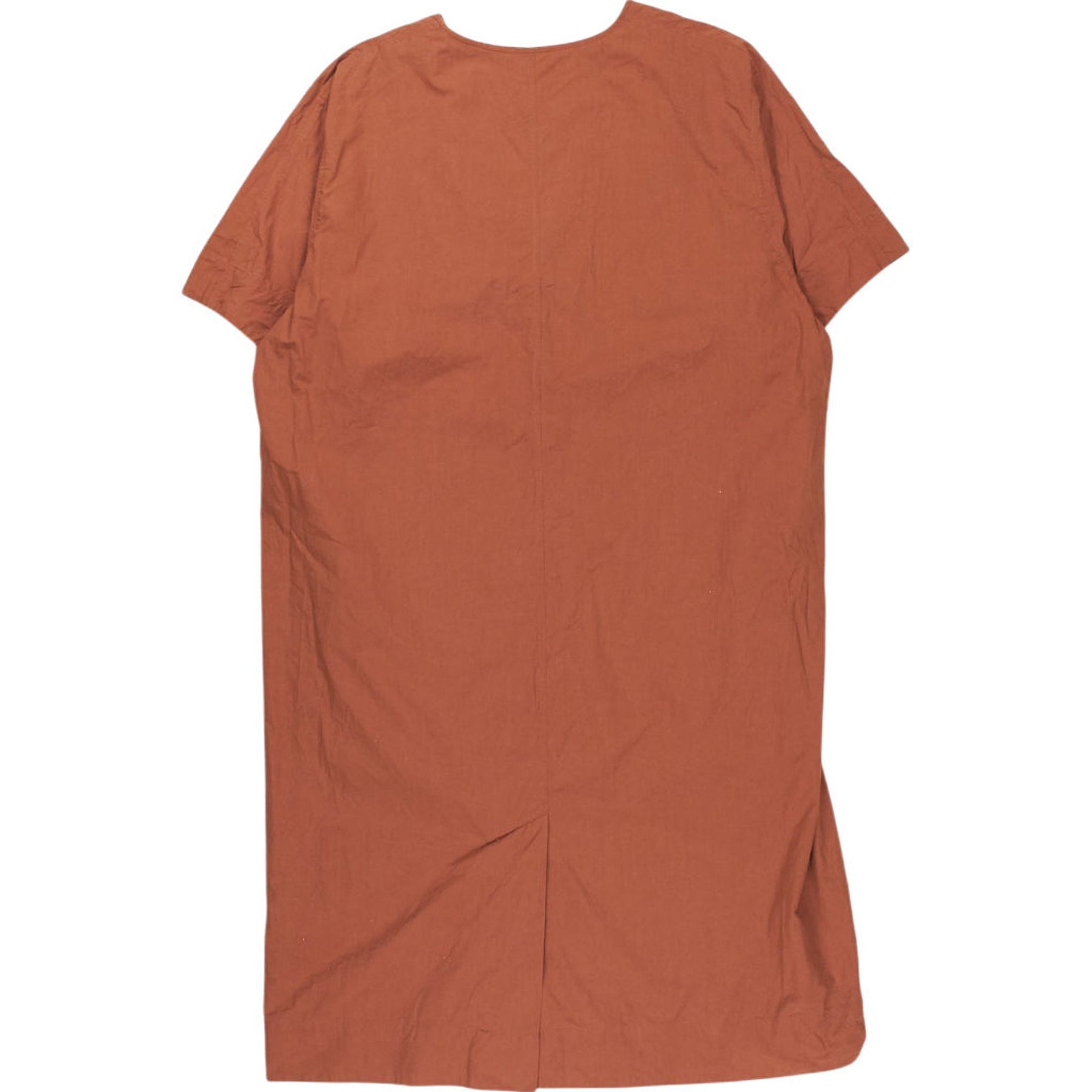 COS Rust V-Neck Knee-Length Dress